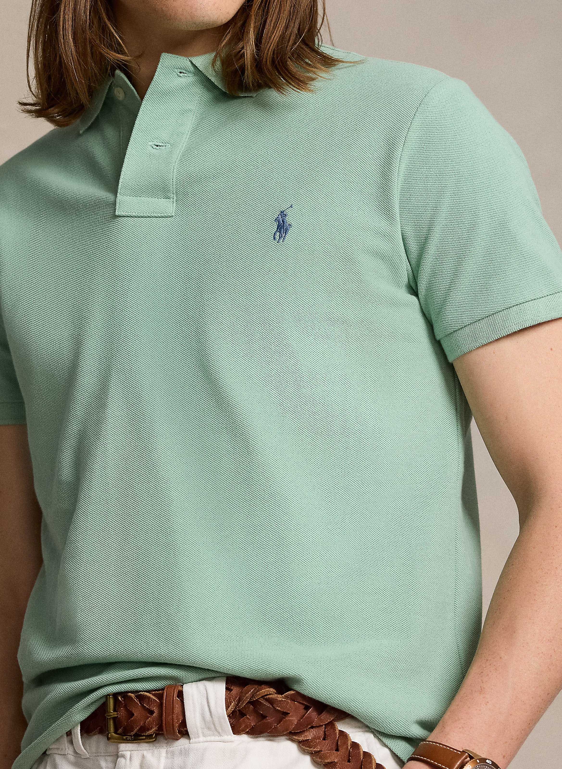 Mint green ralph lauren shirt on sale