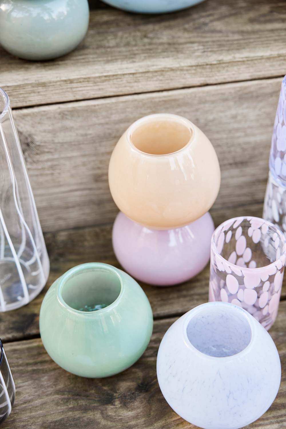 Glass vase OYOY LIVING DESIGN Green