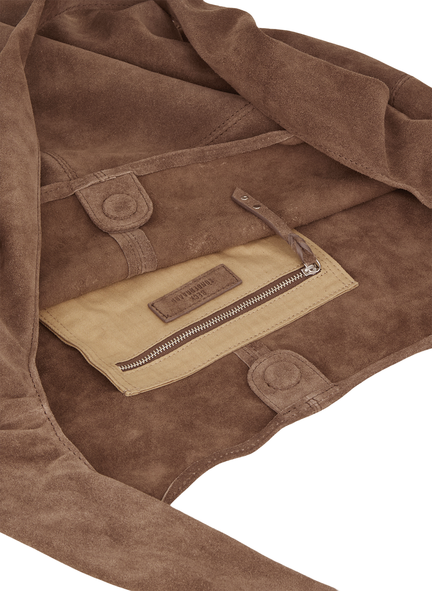 Leather clutch bag Beige