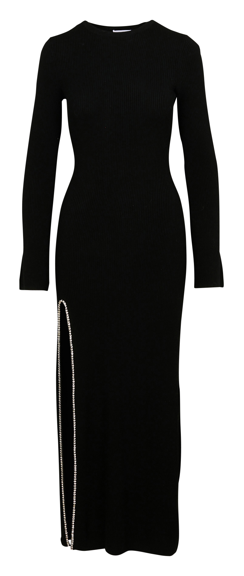 Long round-neck wool dress FROM FUTURE Black