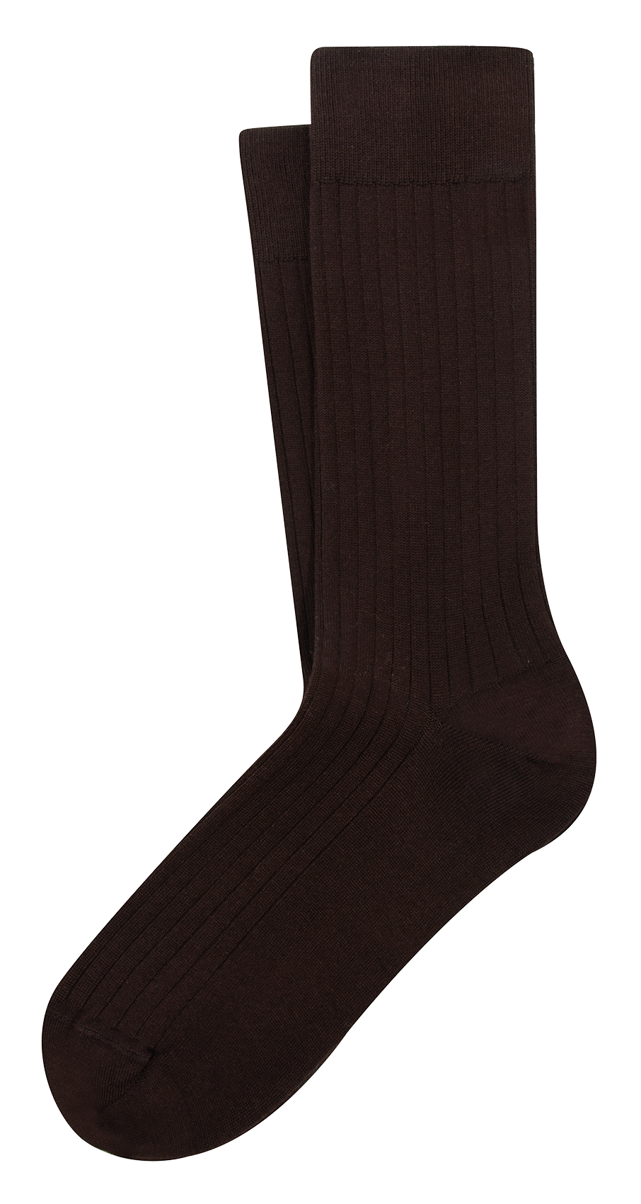 Chaussettes hautes unies ANT45 Marron