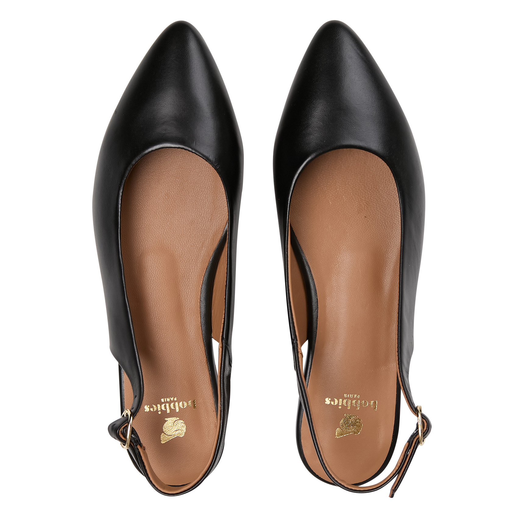Ballerines en cuir BOBBIES Noir