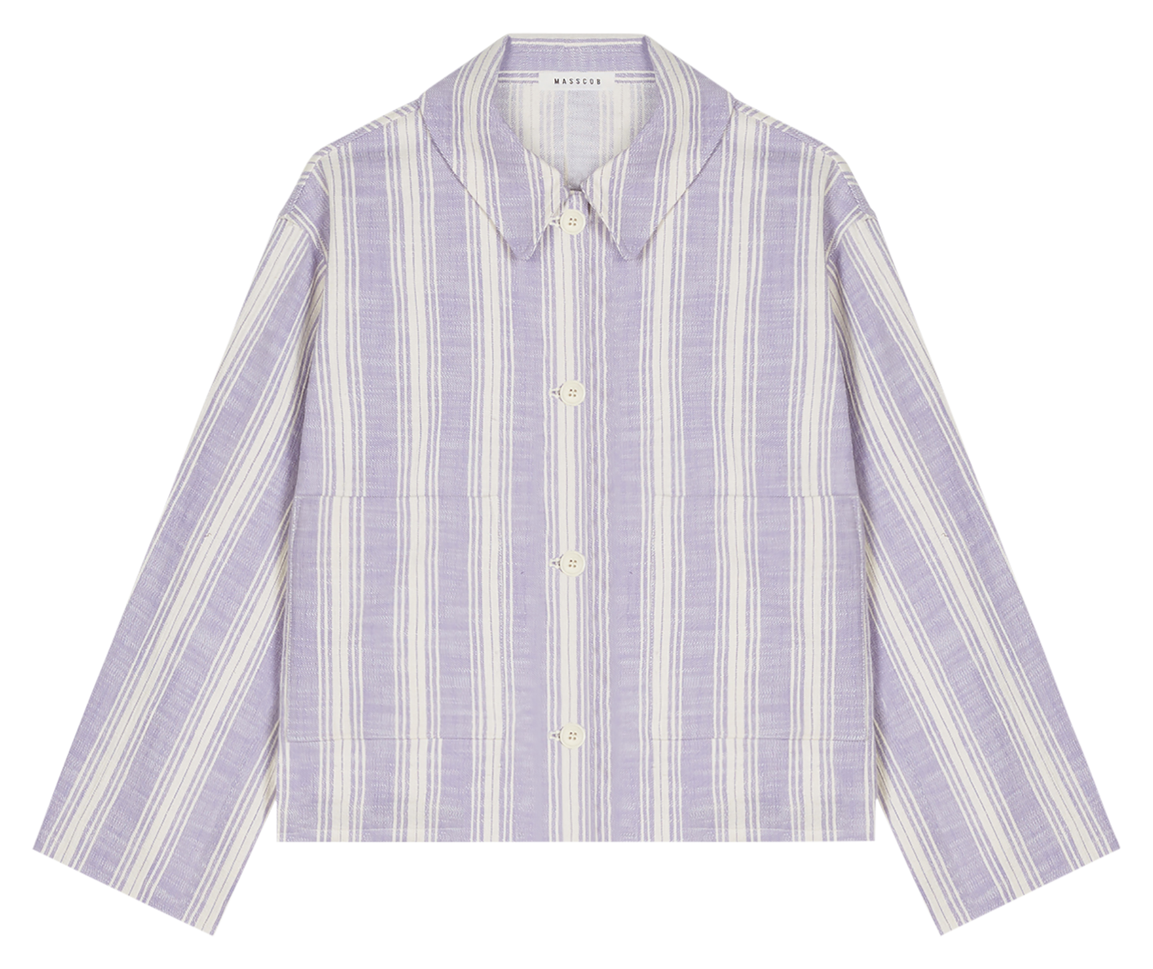 Cotton jacket with classic collar MASSCOB Multicolored