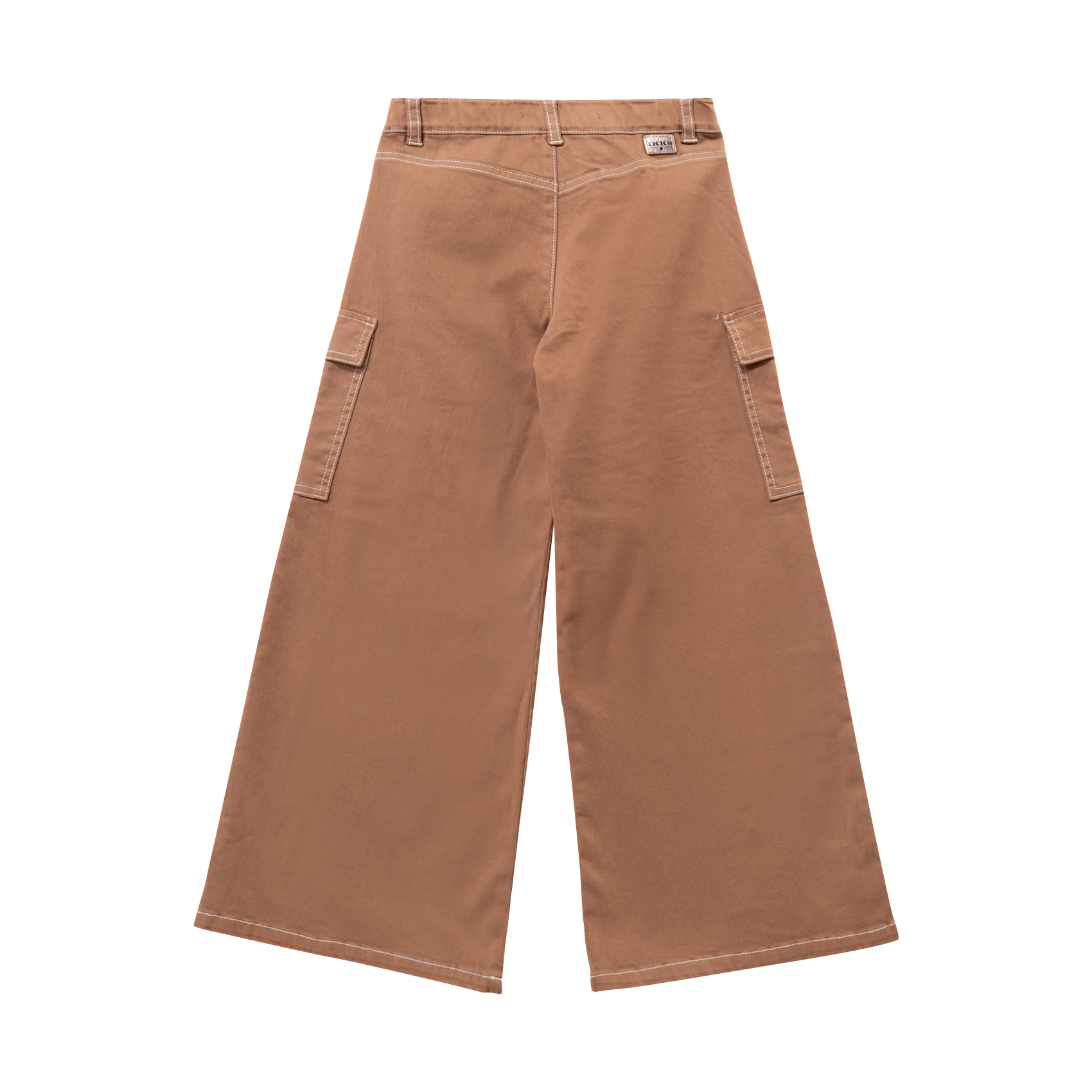 Jean large en coton mélangé IKKS JUNIOR Marron