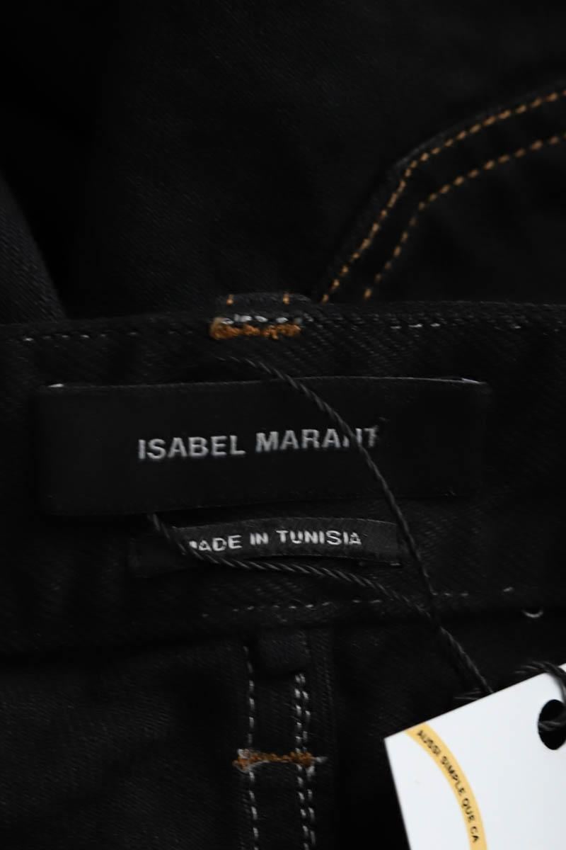 Cotton straight jeans ISABEL MARANT - Seconde Main Black