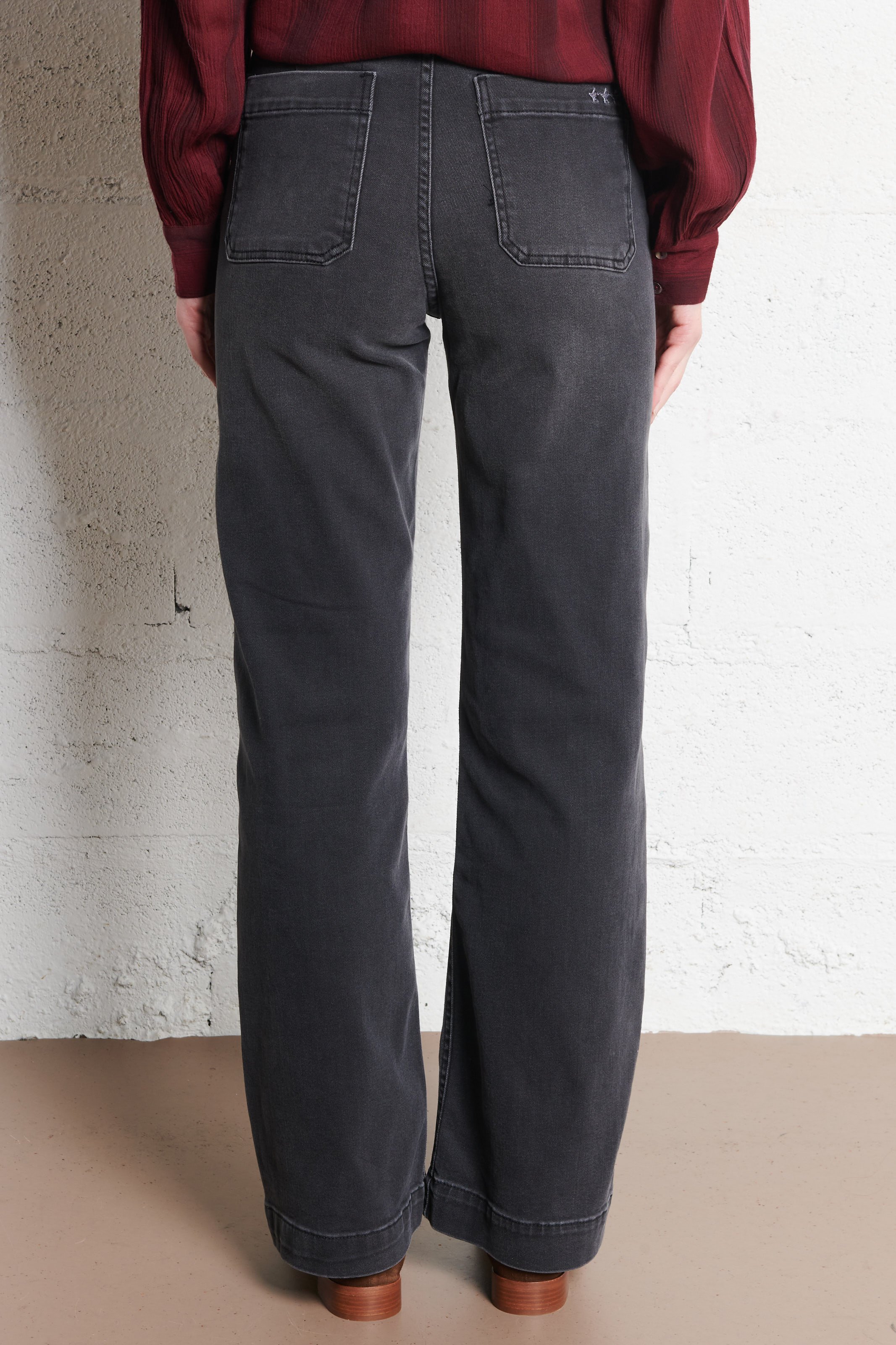 Jean large en coton mélangé SUD EXPRESS Noir