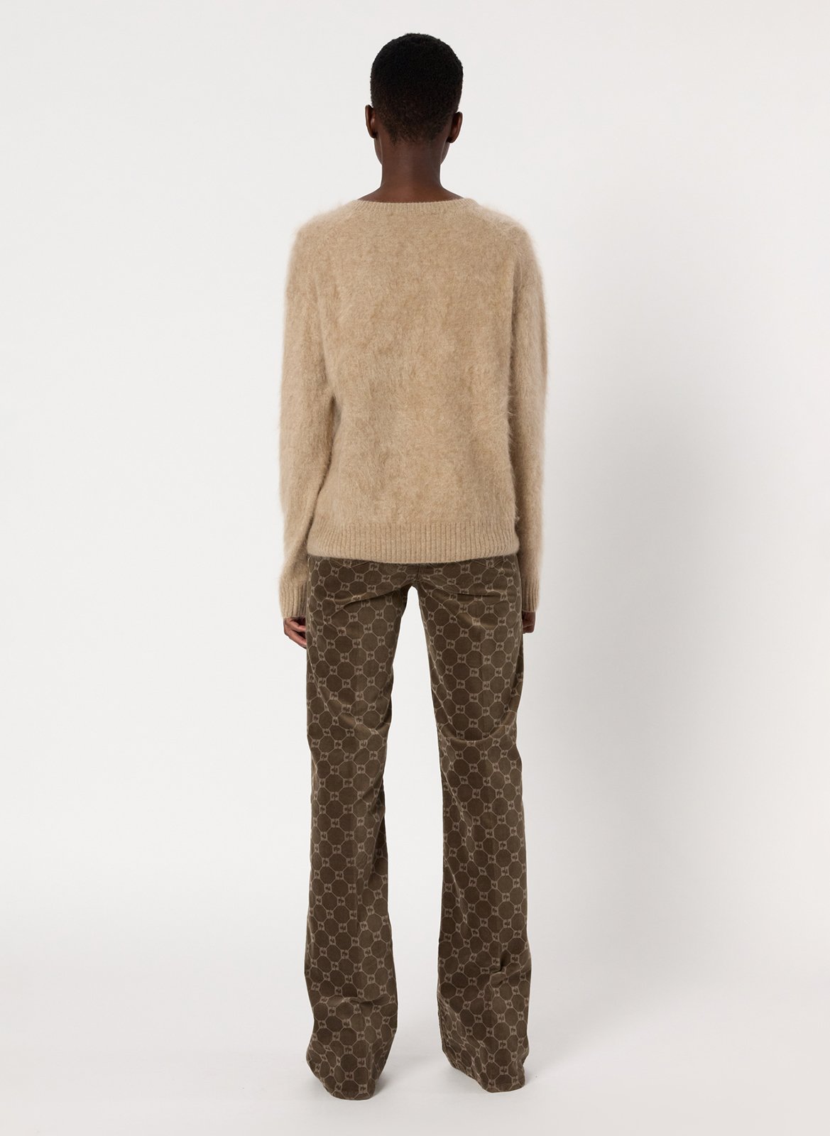 Kasjmier trui met opstaande kraag GERARD DAREL Beige