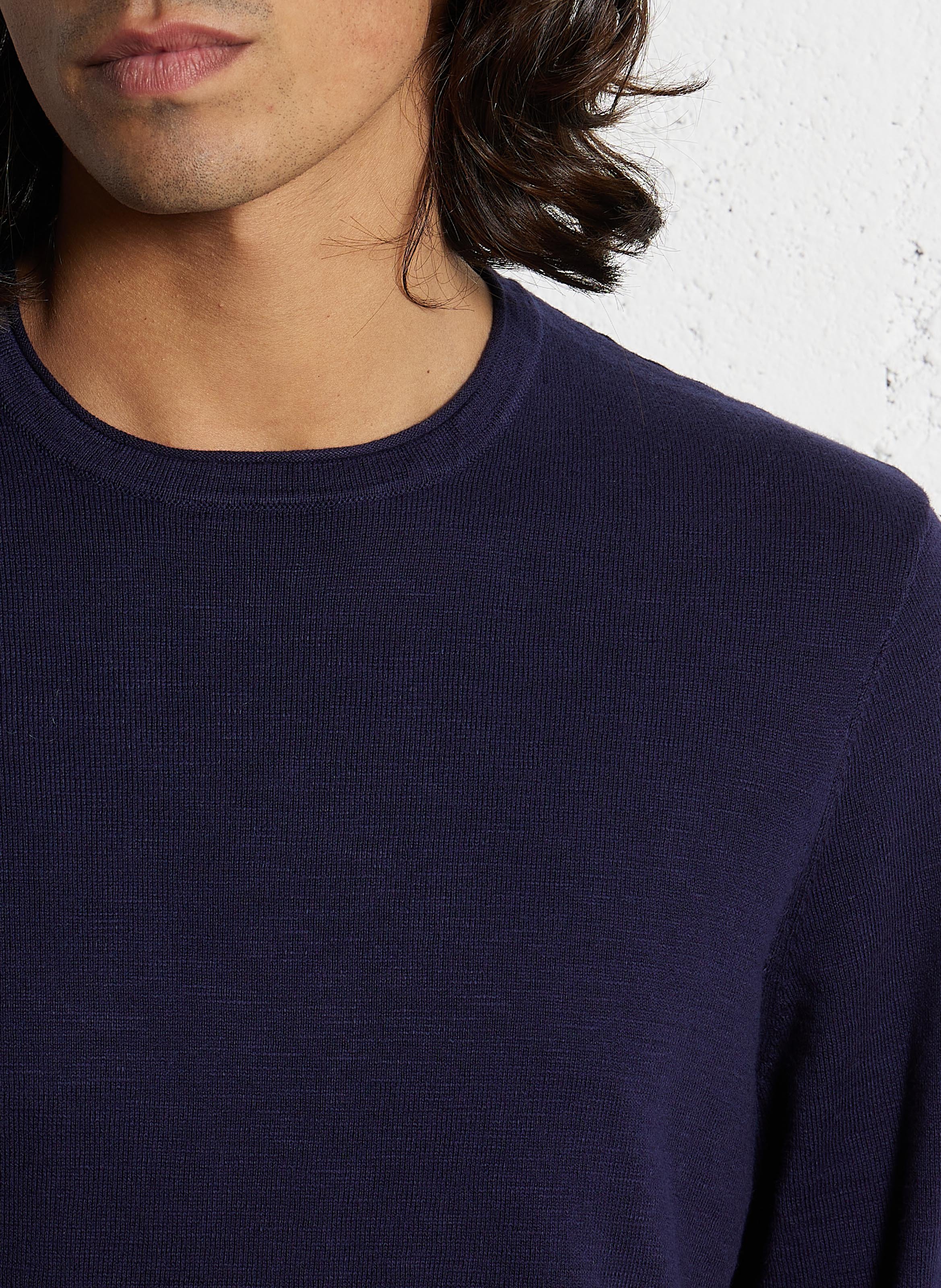 Gerade geschnittener Baumwollpullover IKKS Blau