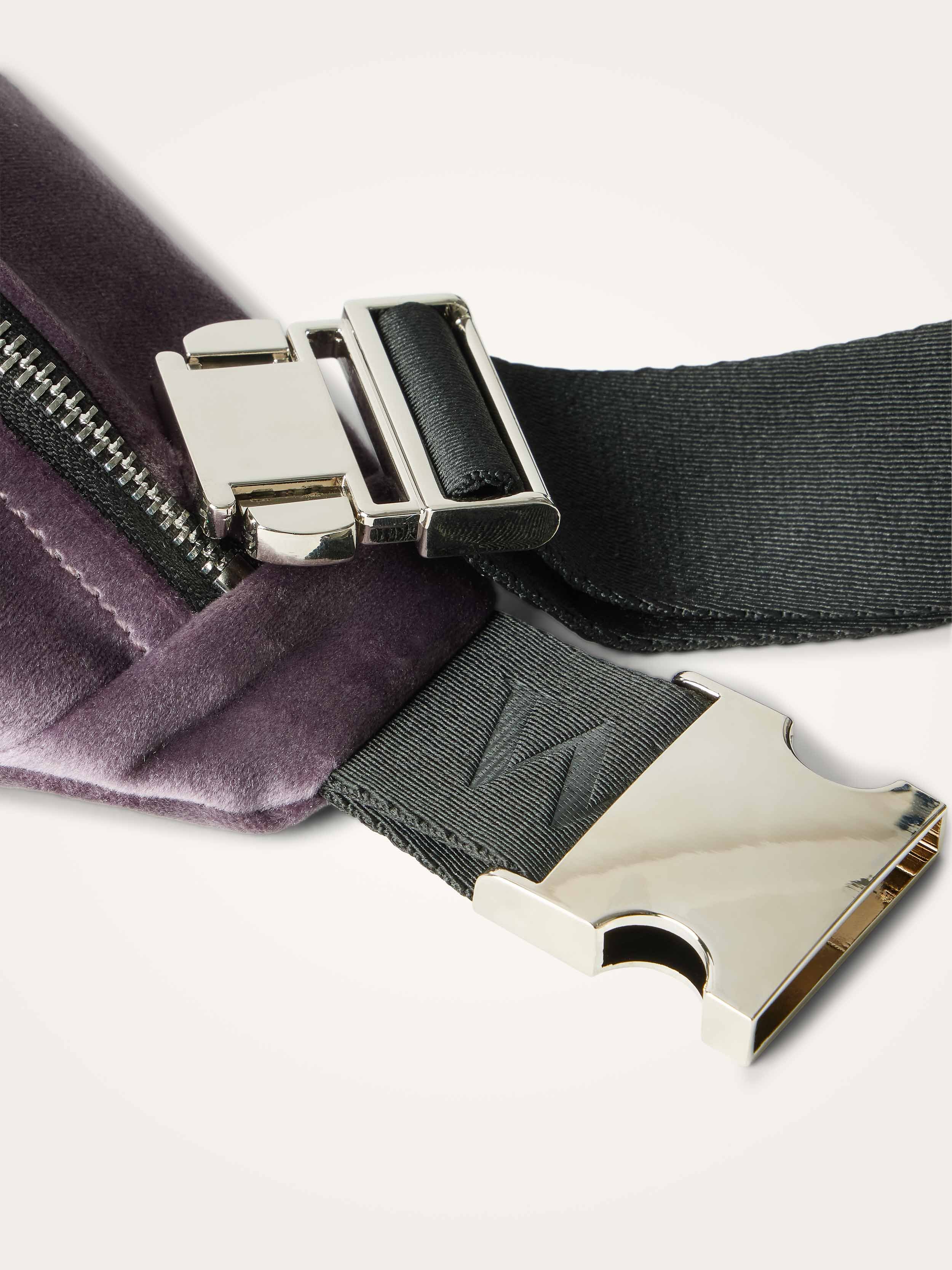 Velour waist bag VANESSA WU Purple