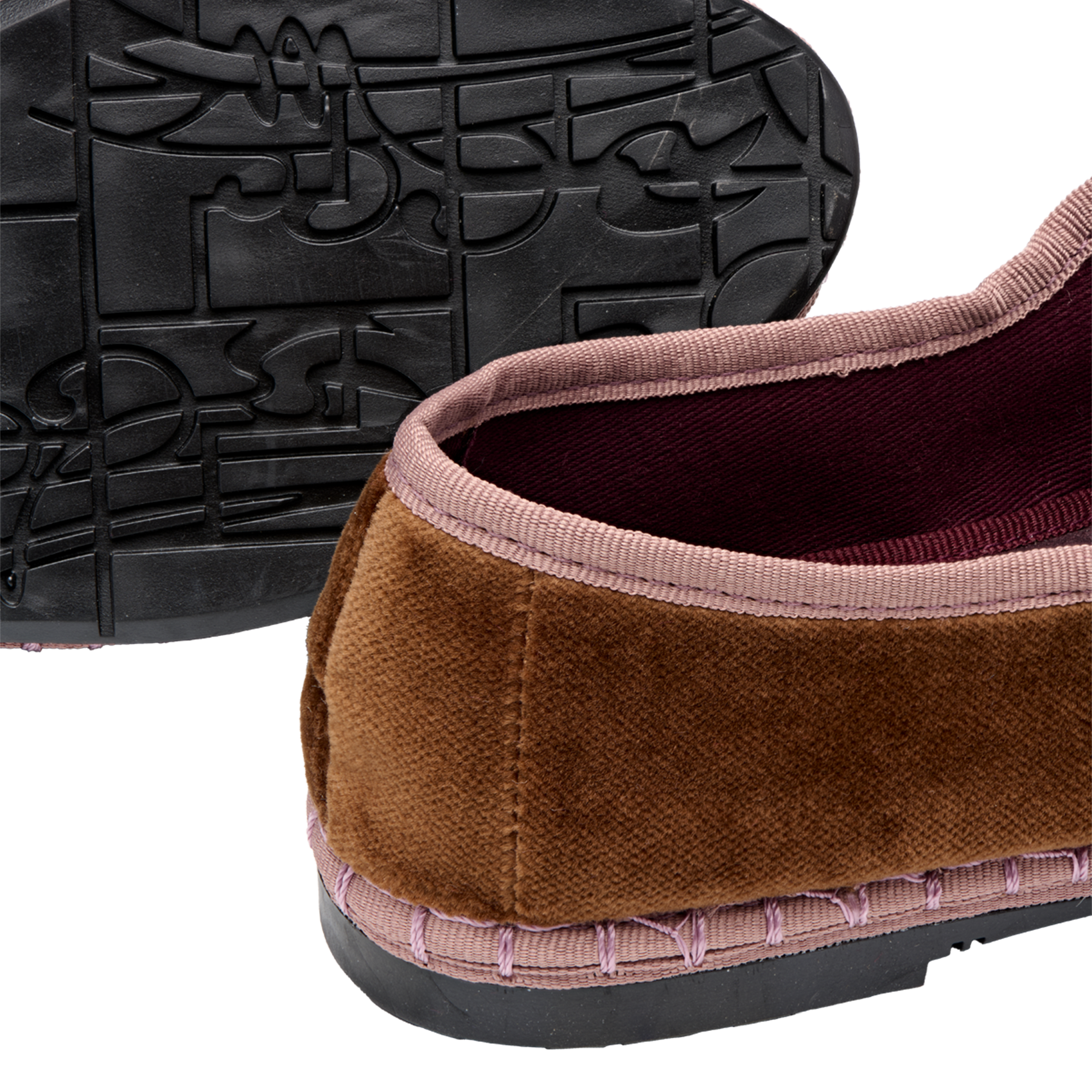 Cotton ballerina flats FLABELUS Brown