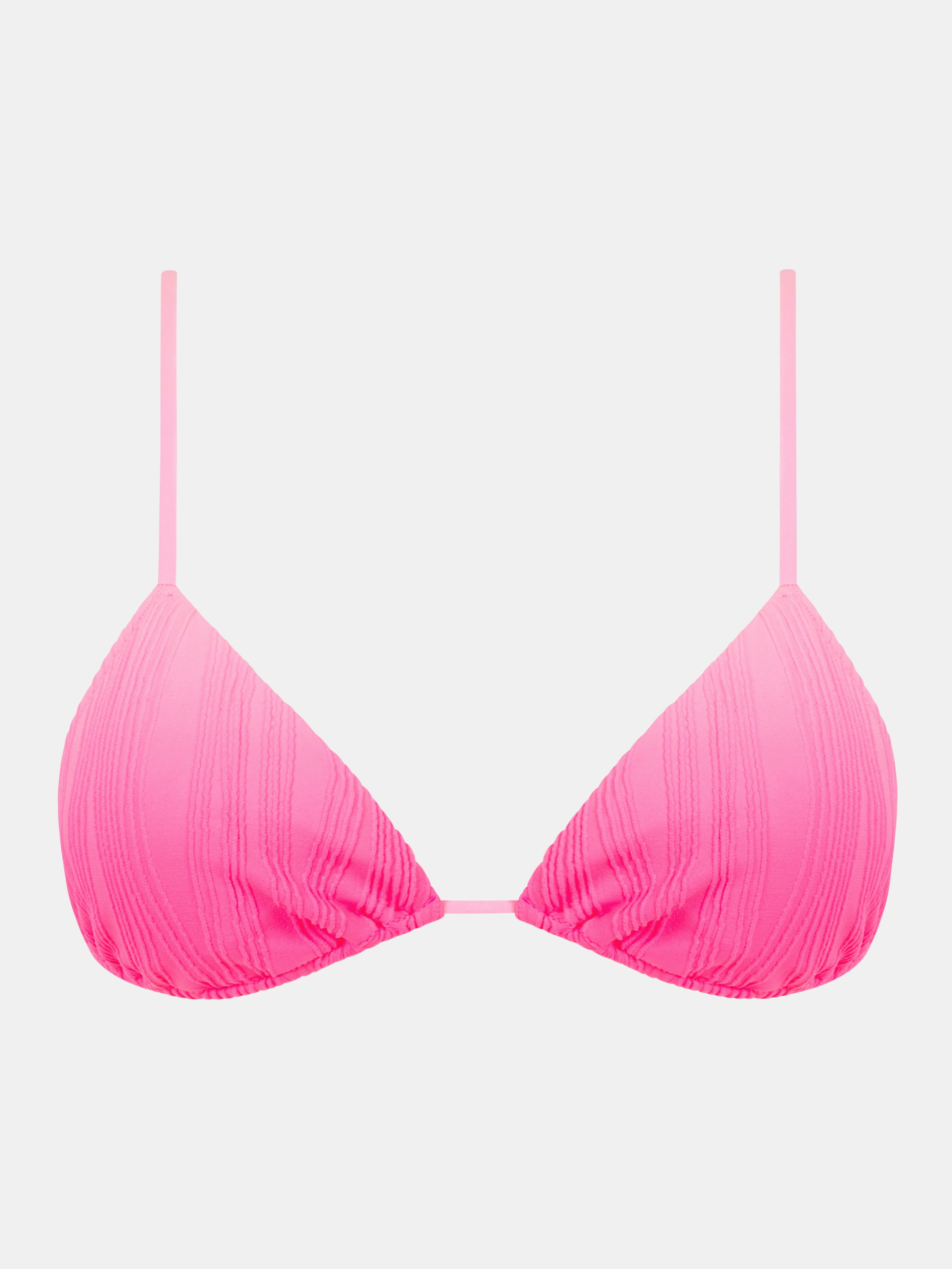 Triangle swimsuit top without underwire removable padded cups CHANTELLE PULP Pink