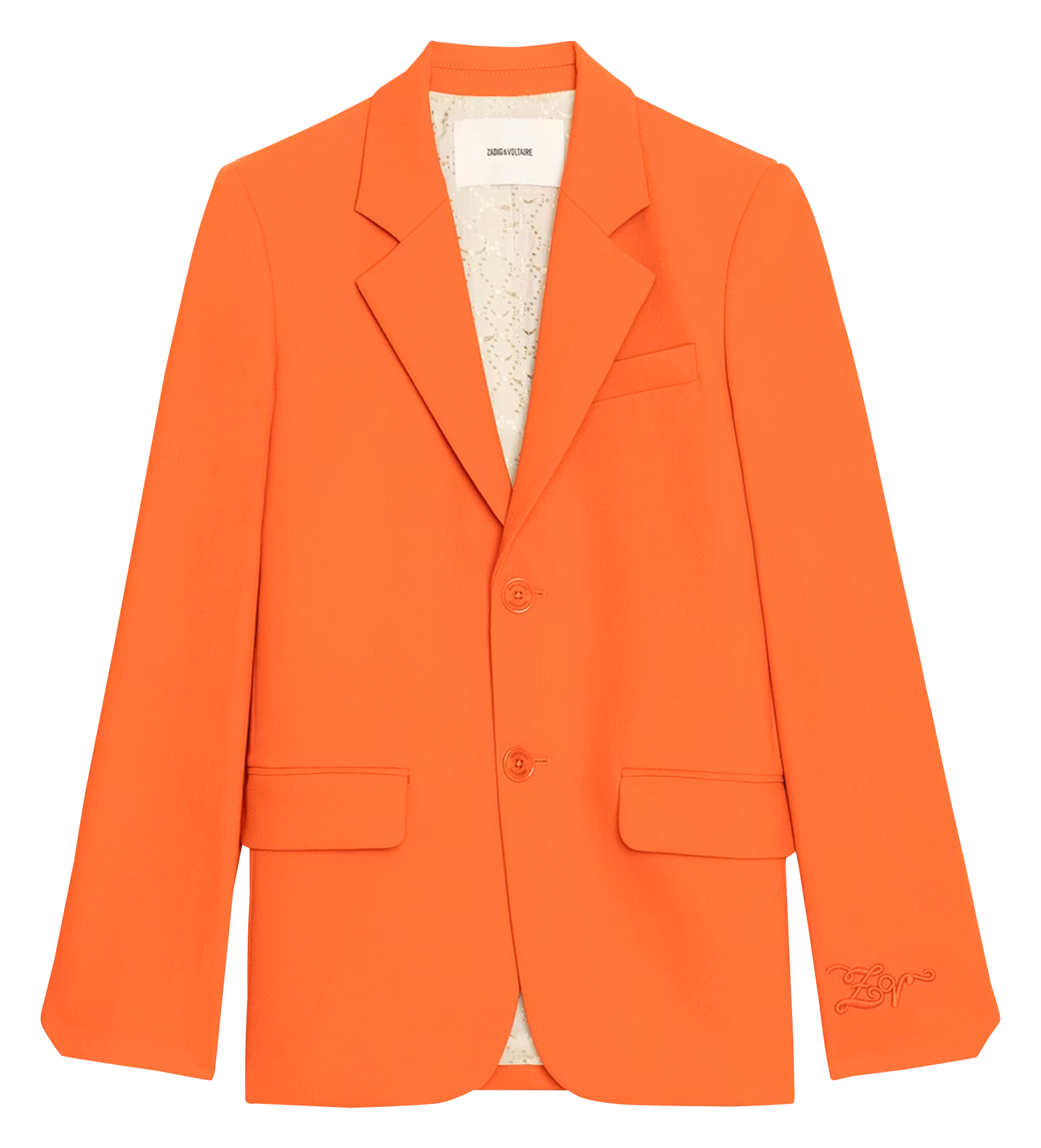 Fitted blazer jacket ZADIG&VOLTAIRE Orange