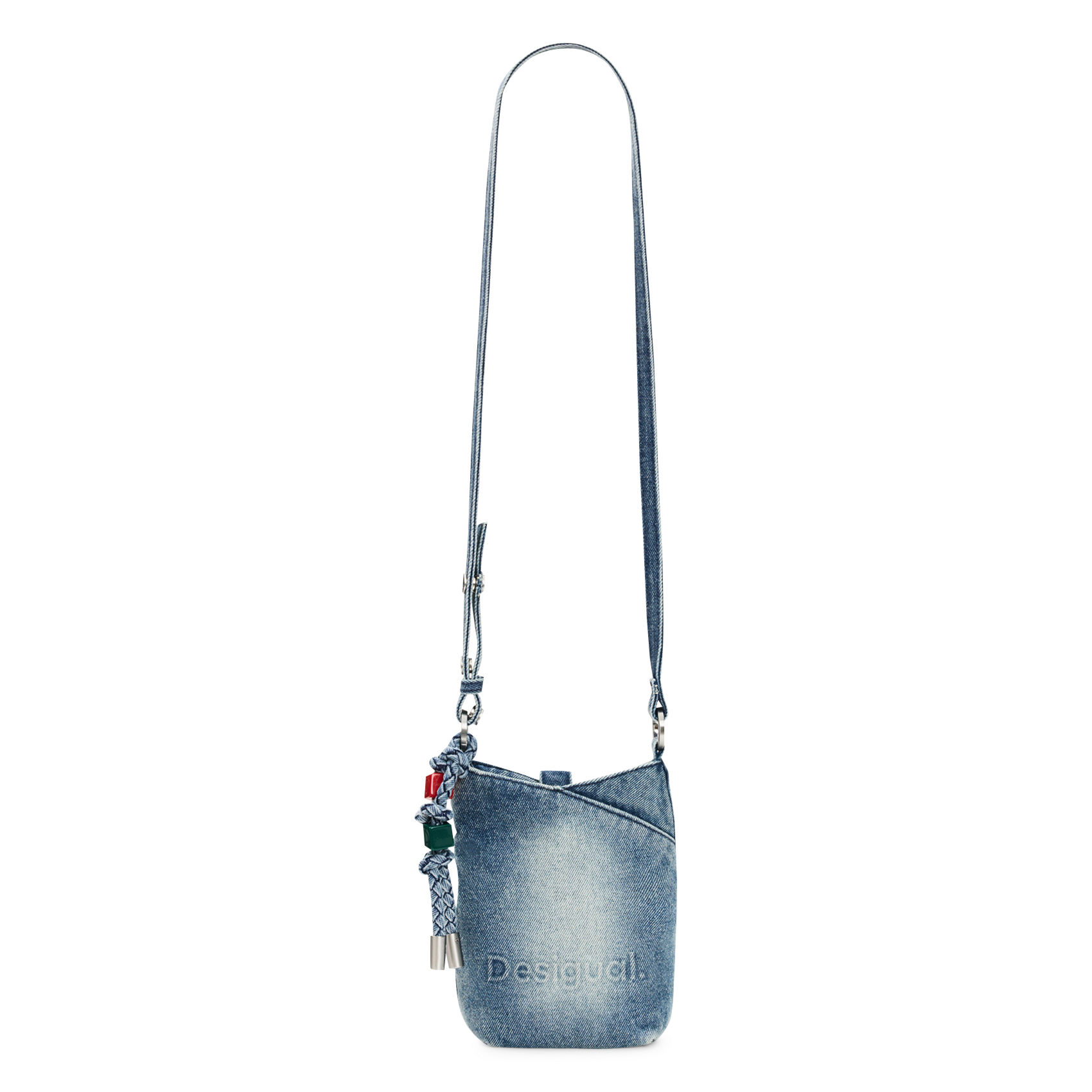 Denim phone charms holder DESIGUAL Blue