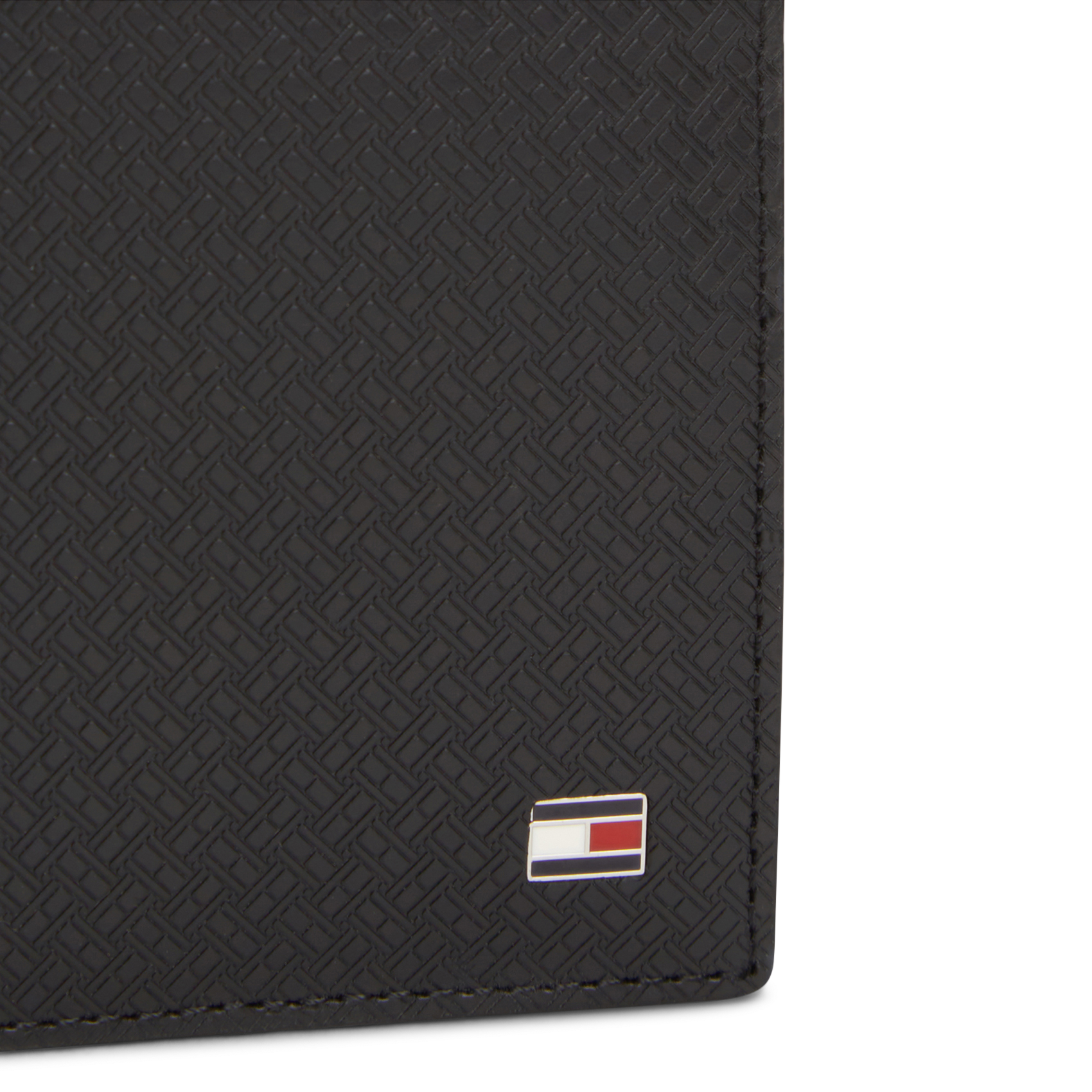 Leather card holder TOMMY HILFIGER Black