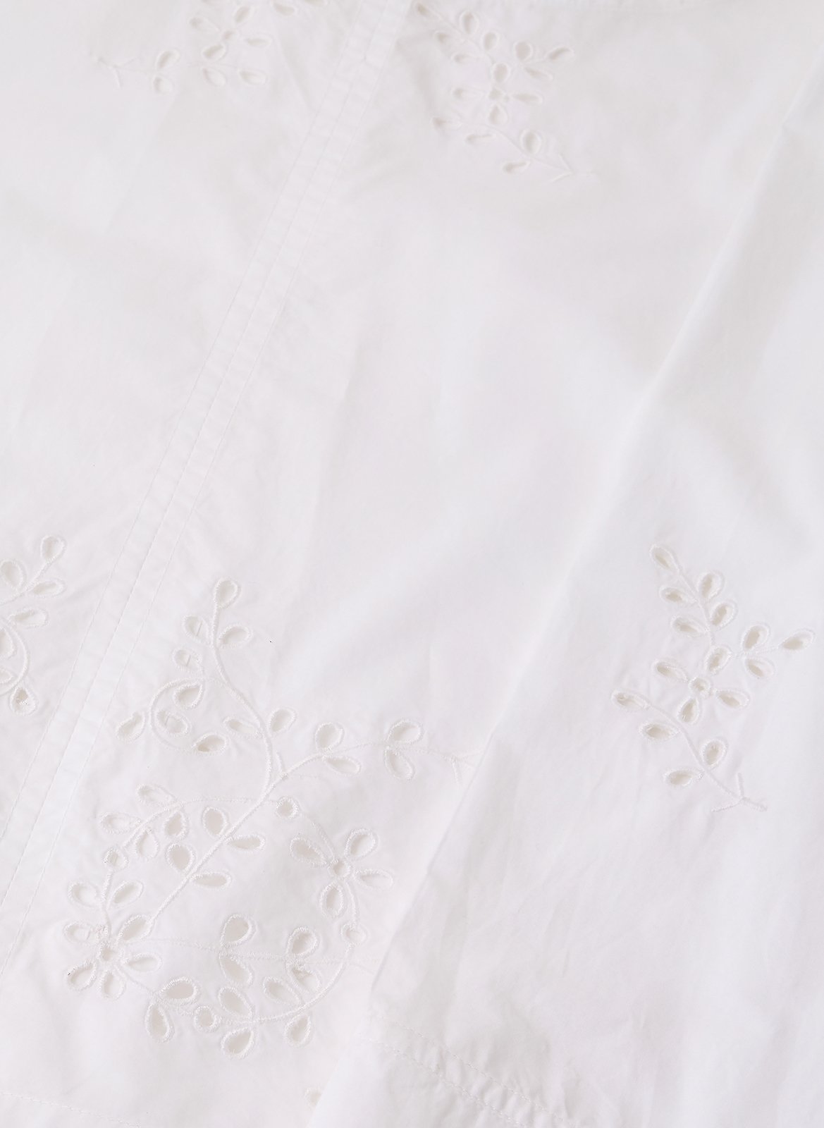 Aimee dotted Swiss top SOEUR White