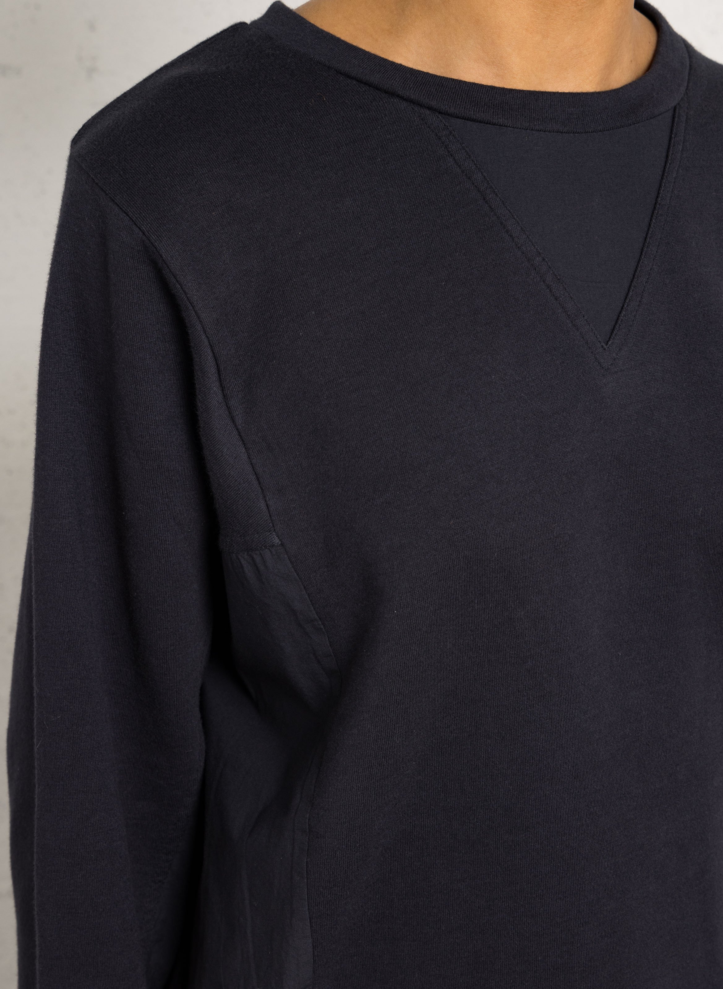 Rundhals-Sweatshirt aus Bio-Baumwoll-Mix LEON & HARPER Grau