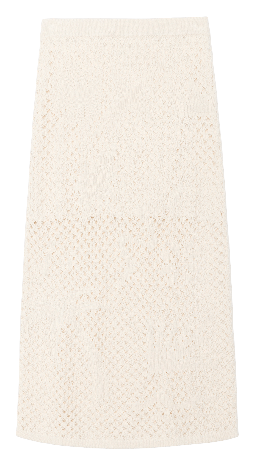 Jupe midi en crochet avec jacquard ZADIG&VOLTAIRE Blanc