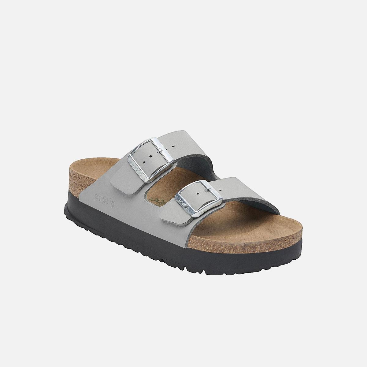 Sandales plates BIRKENSTOCK Gris