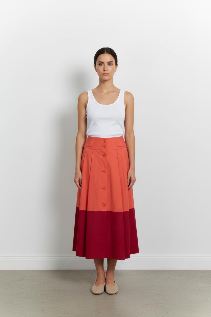 Long skirt TARA JARMON - Seconde Main Red