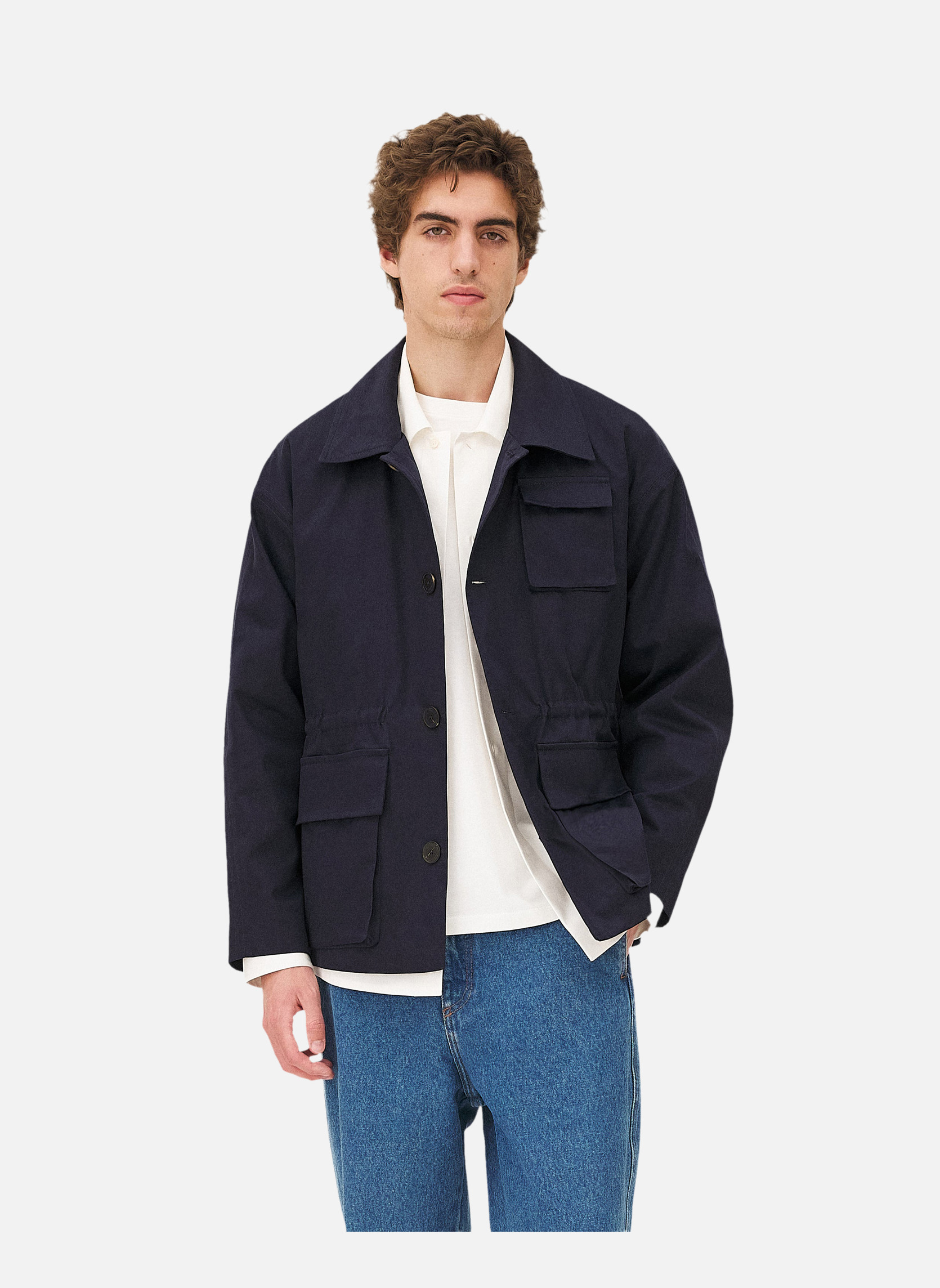 Saharan jacket ORARI NAVY Noyoco Blue