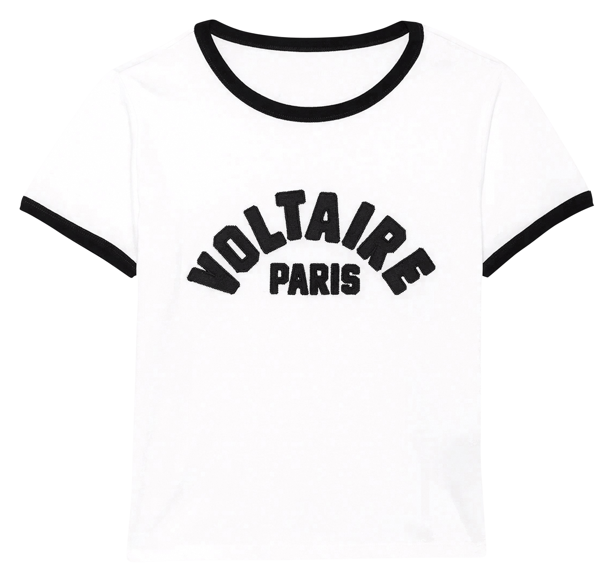 Tee-shirt droit brodé en coton ZADIG&VOLTAIRE Blanc