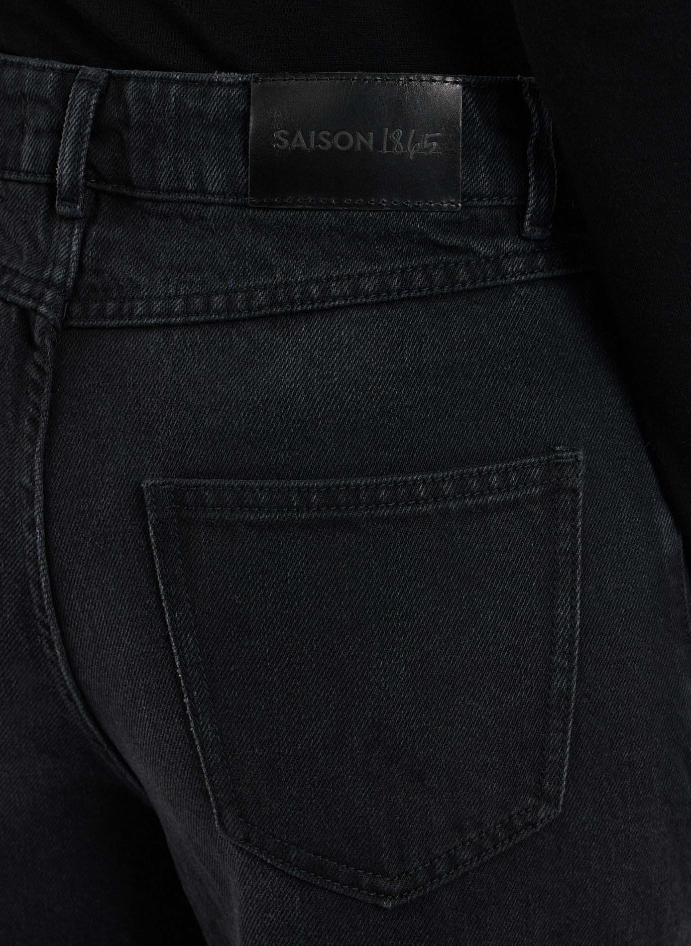 Jean droit en coton SAISON 1865 Black