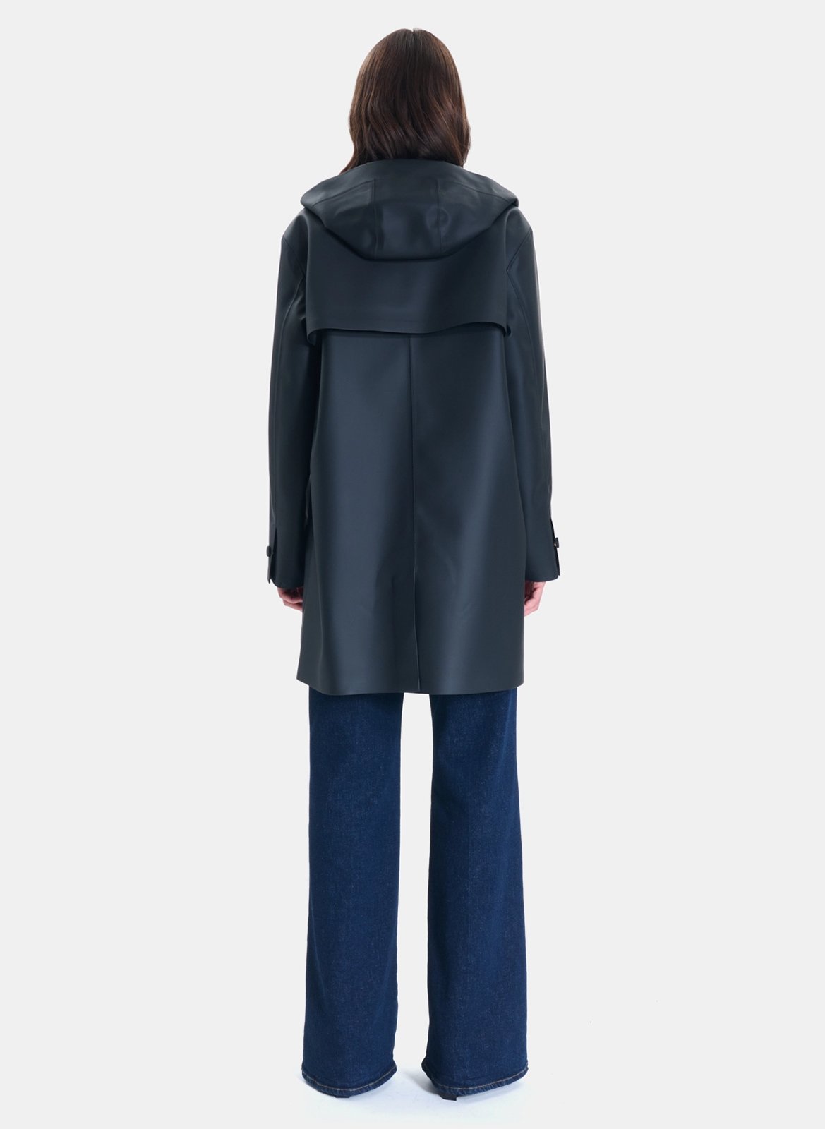 Parka droite col montant ZAPA Noir