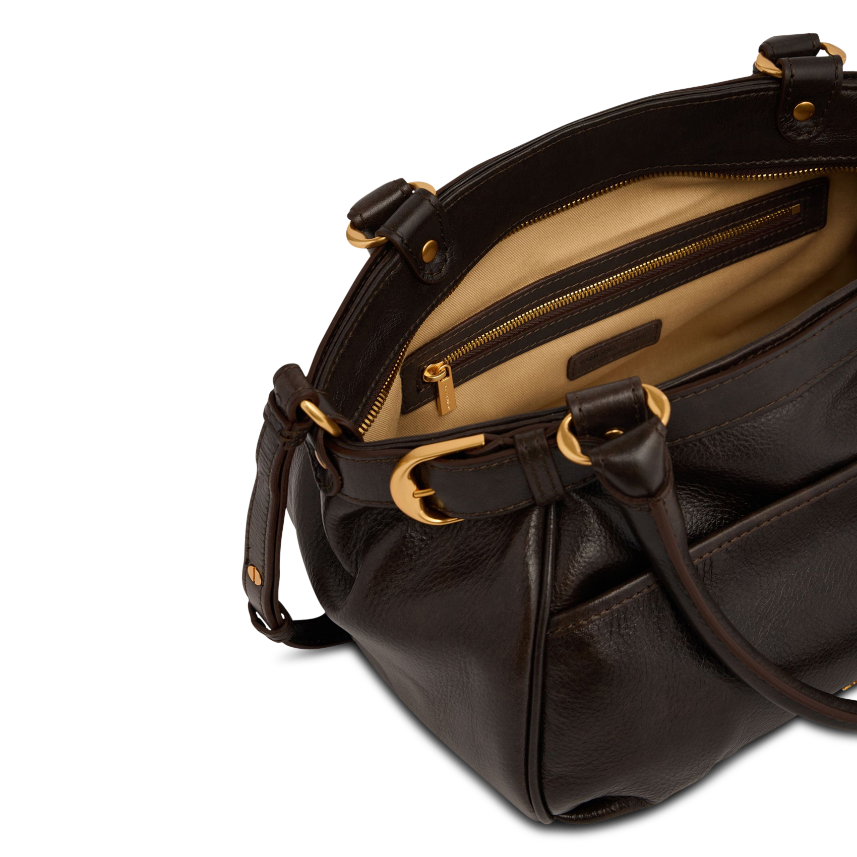 Sac porté épaule en cuir VANESSA BRUNO Marron