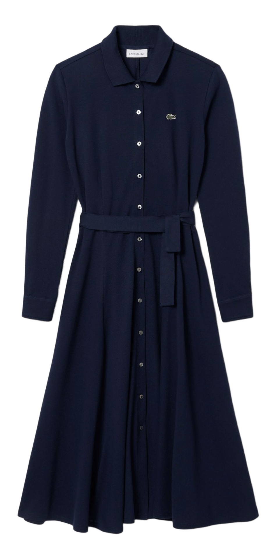Eng anliegendes Polokleid aus Baumwolle LACOSTE Blau