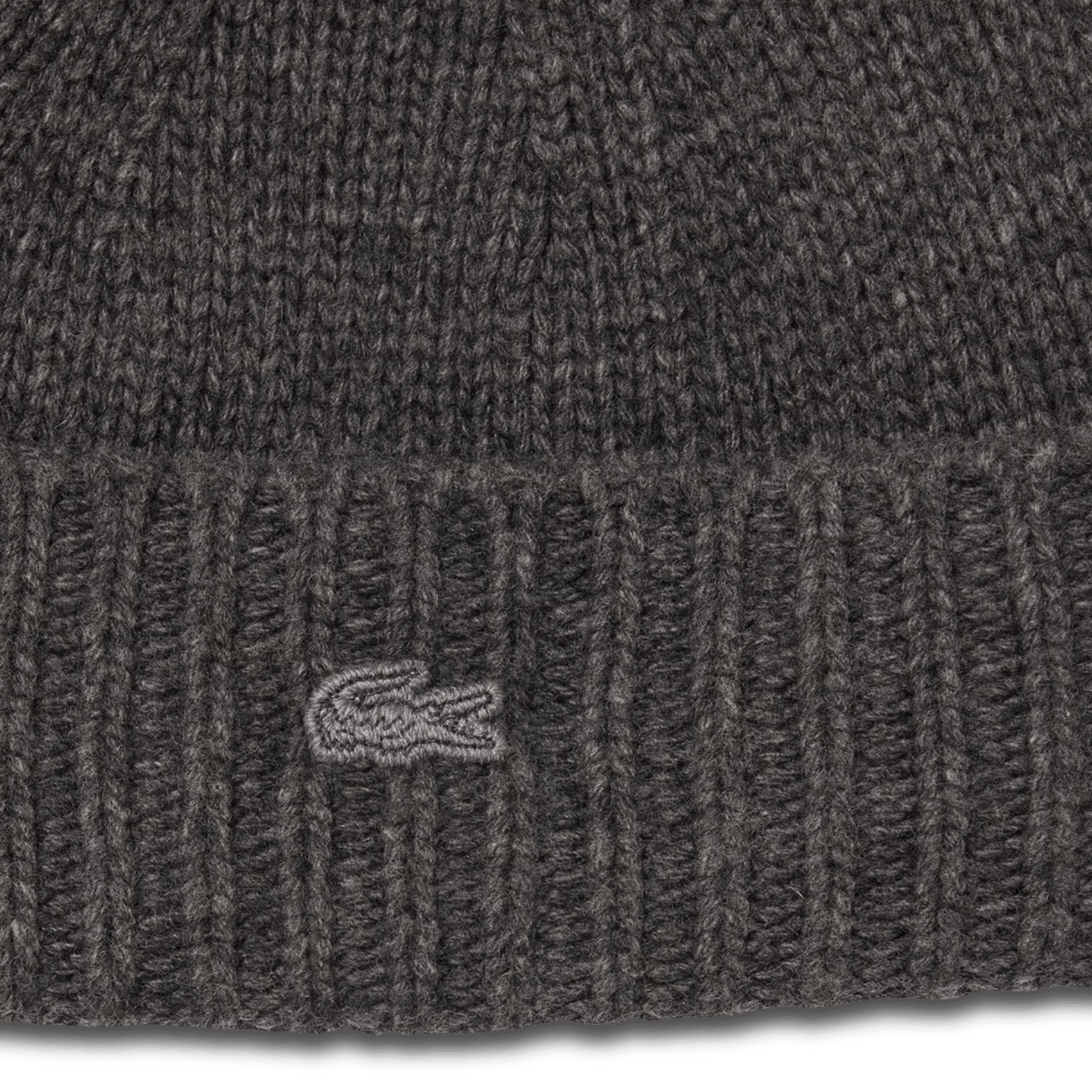 Wool hat LACOSTE Grey
