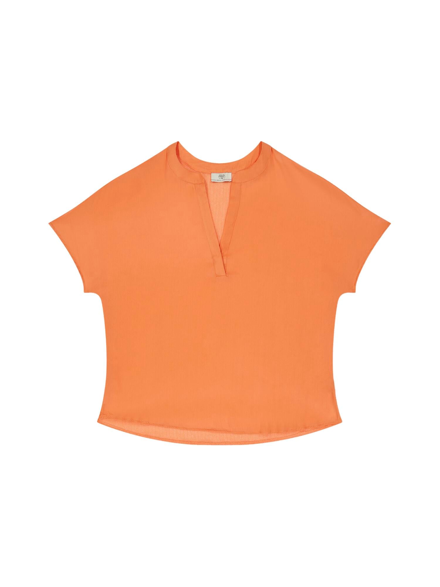 Tunisian-collar top LE TEMPS DES CERISES Orange