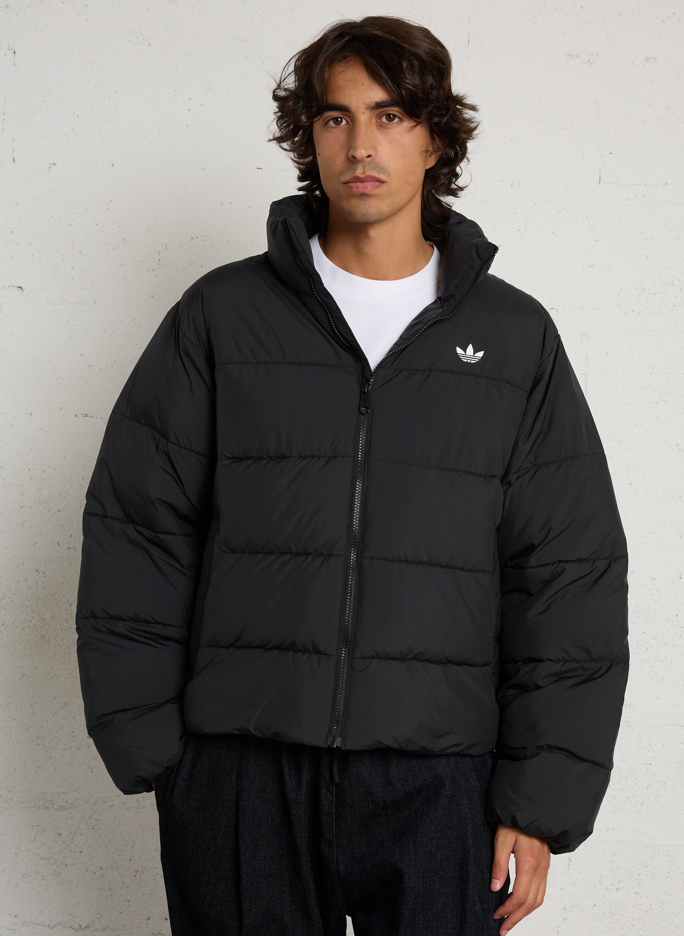 Doudoune droite col montant ADIDAS Noir