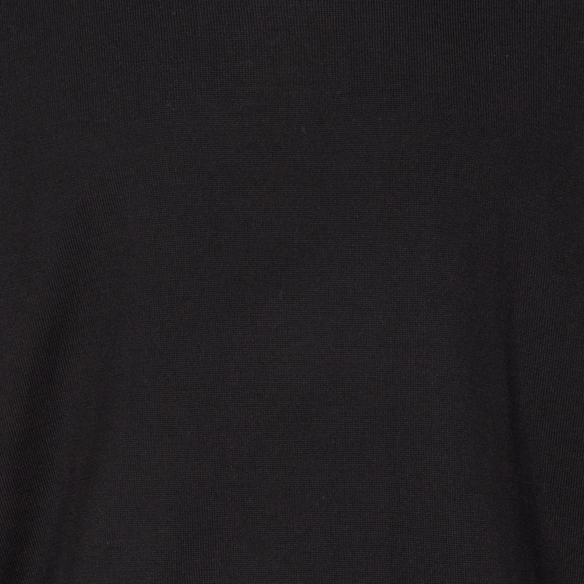 Rundhalspullover aus Wolle, Regular Fit AU PRINTEMPS PARIS Schwarz