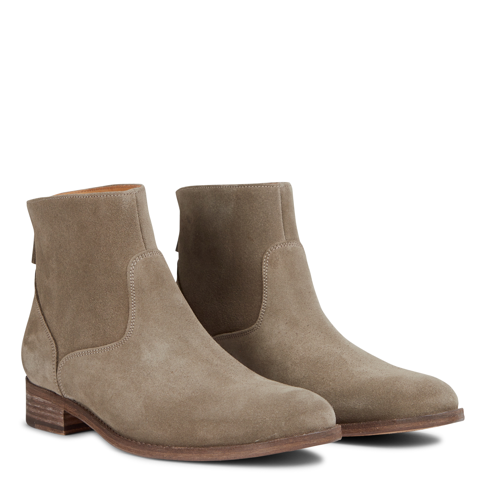 Flache Lederstiefel ANTHOLOGY PARIS Khaki