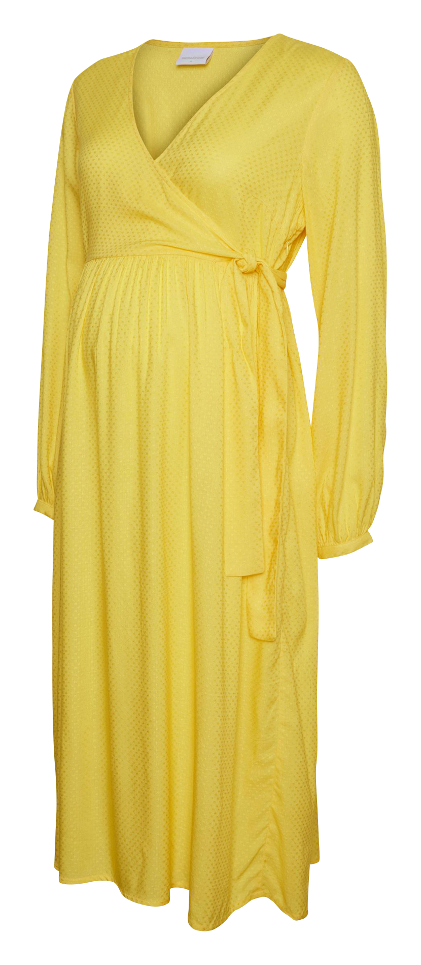 Midi wrap dress MAMALICIOUS Yellow