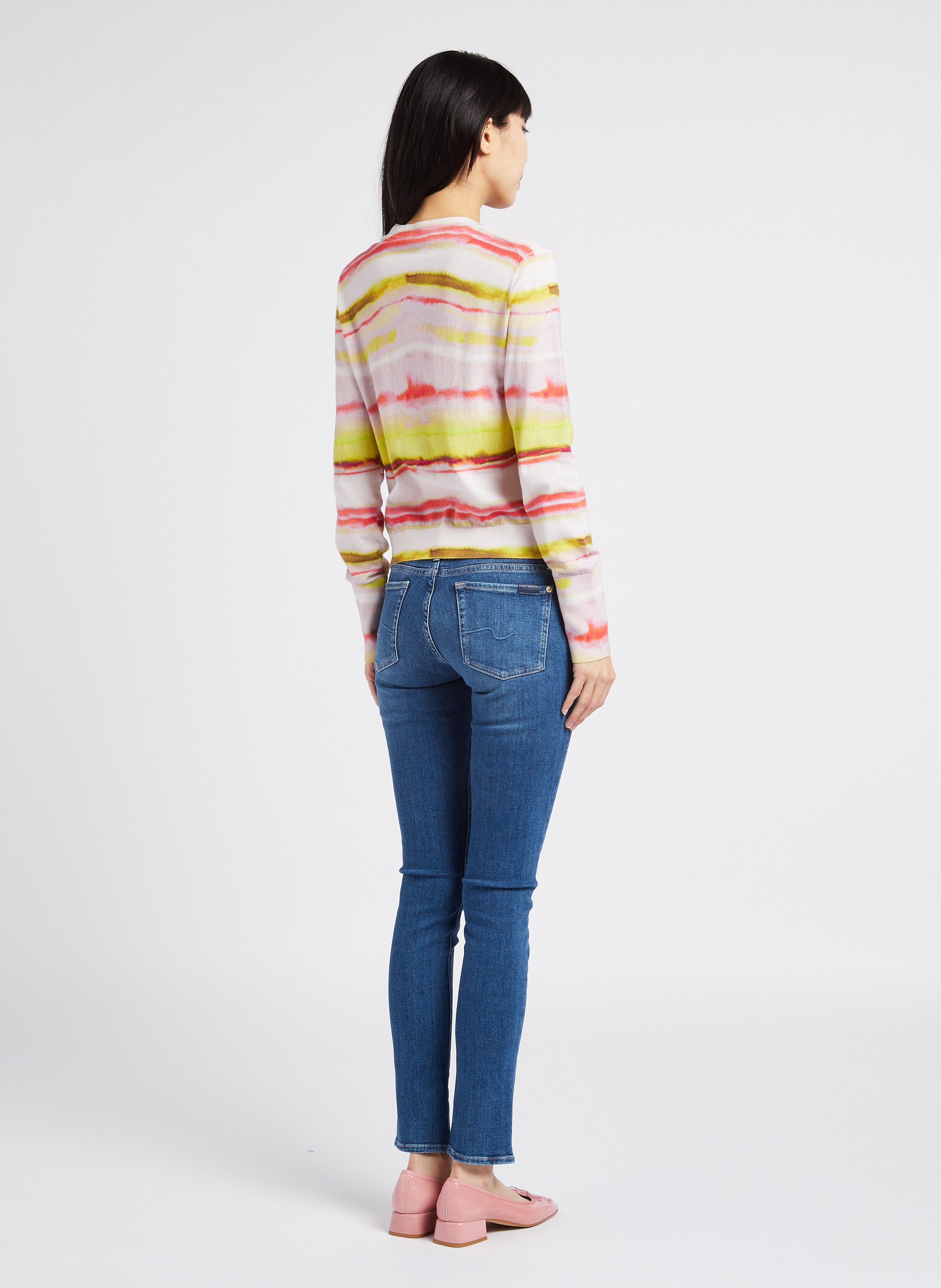 Slim-fit jeans | katoenblend 7 FOR ALL MANKIND Blauw