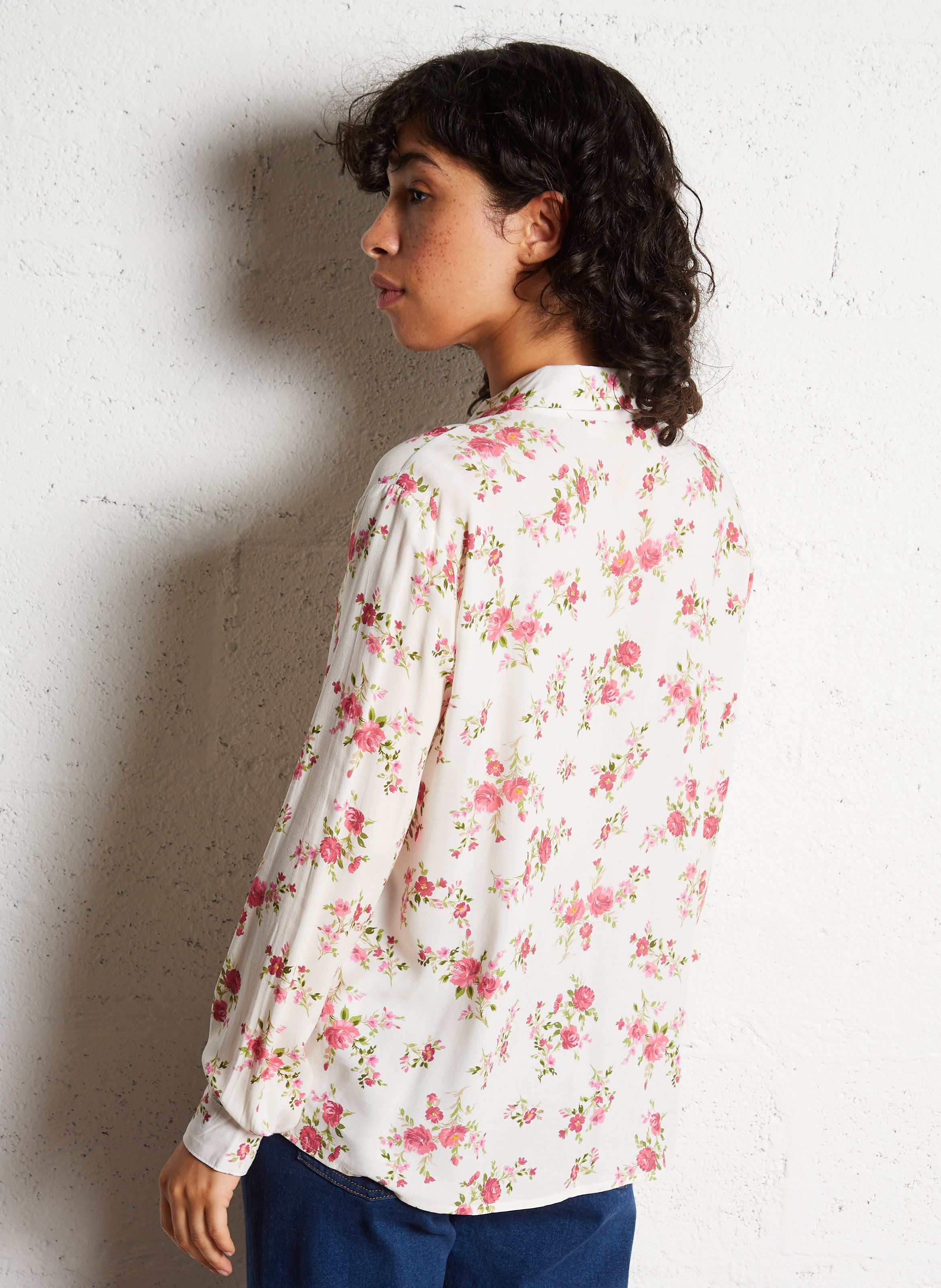 Chemise droite à col classique LA PETITE ETOILE Blanc