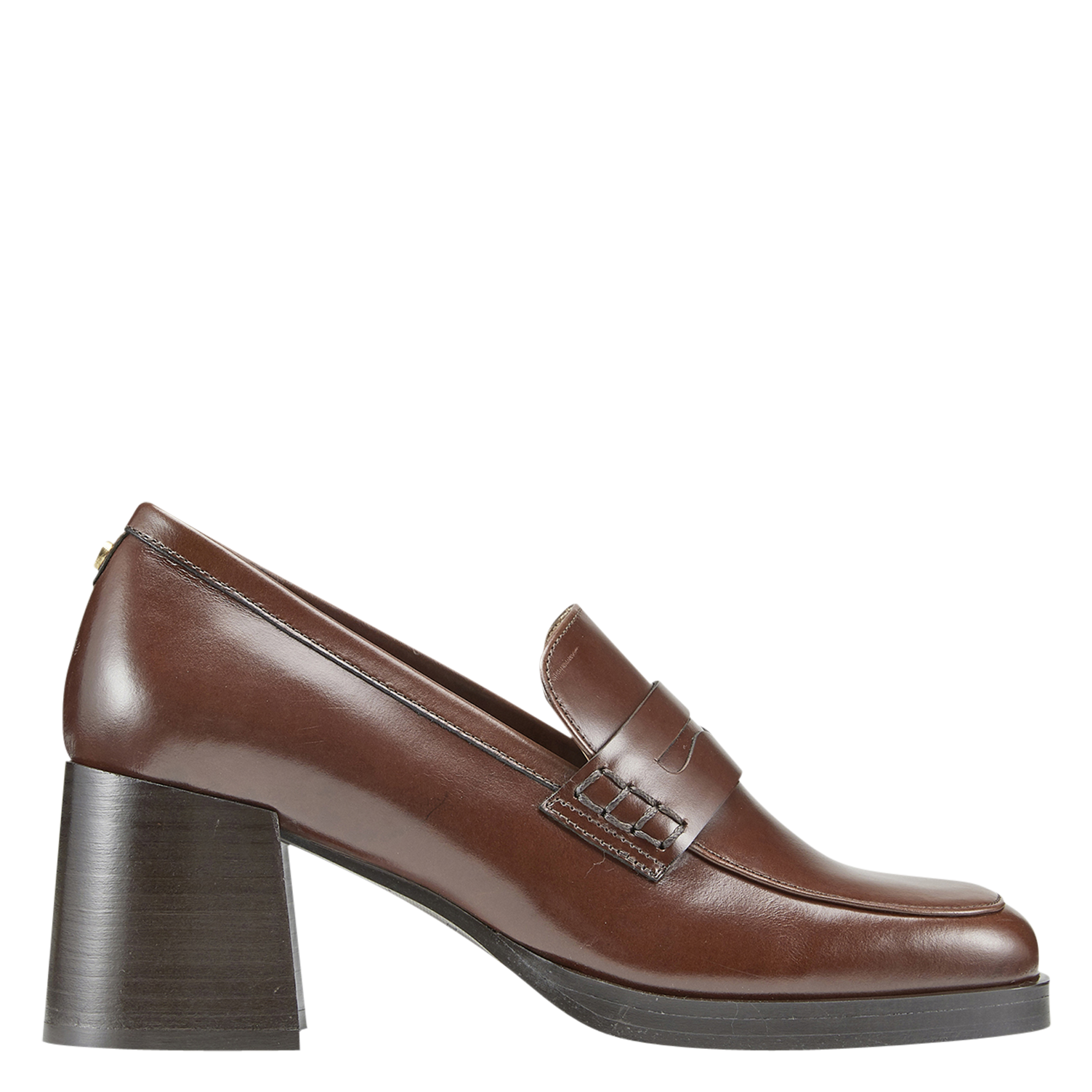 Heeled leather loafers COSMOPARIS