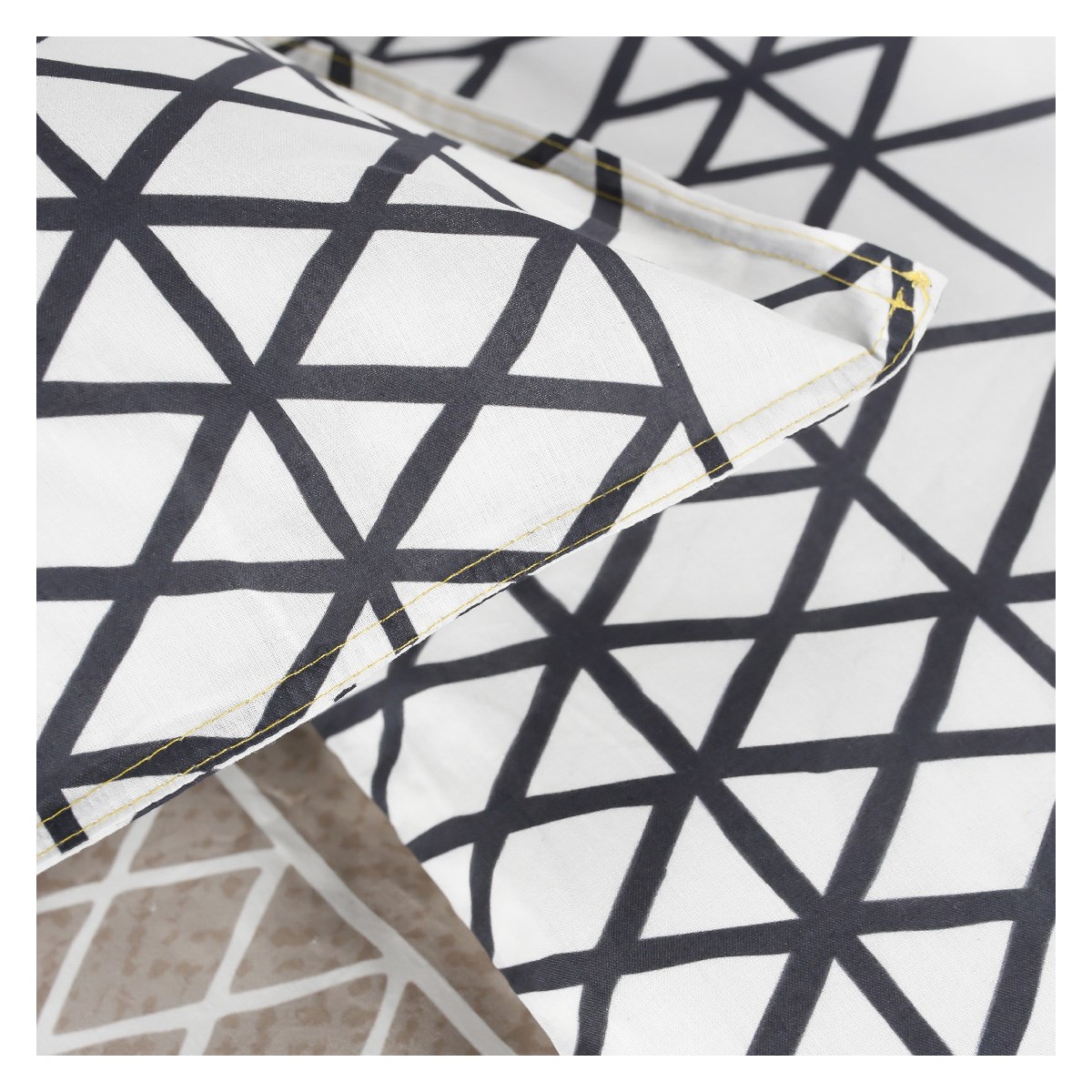 Printed cotton bedding set TODAY LINGE DE MAISON White