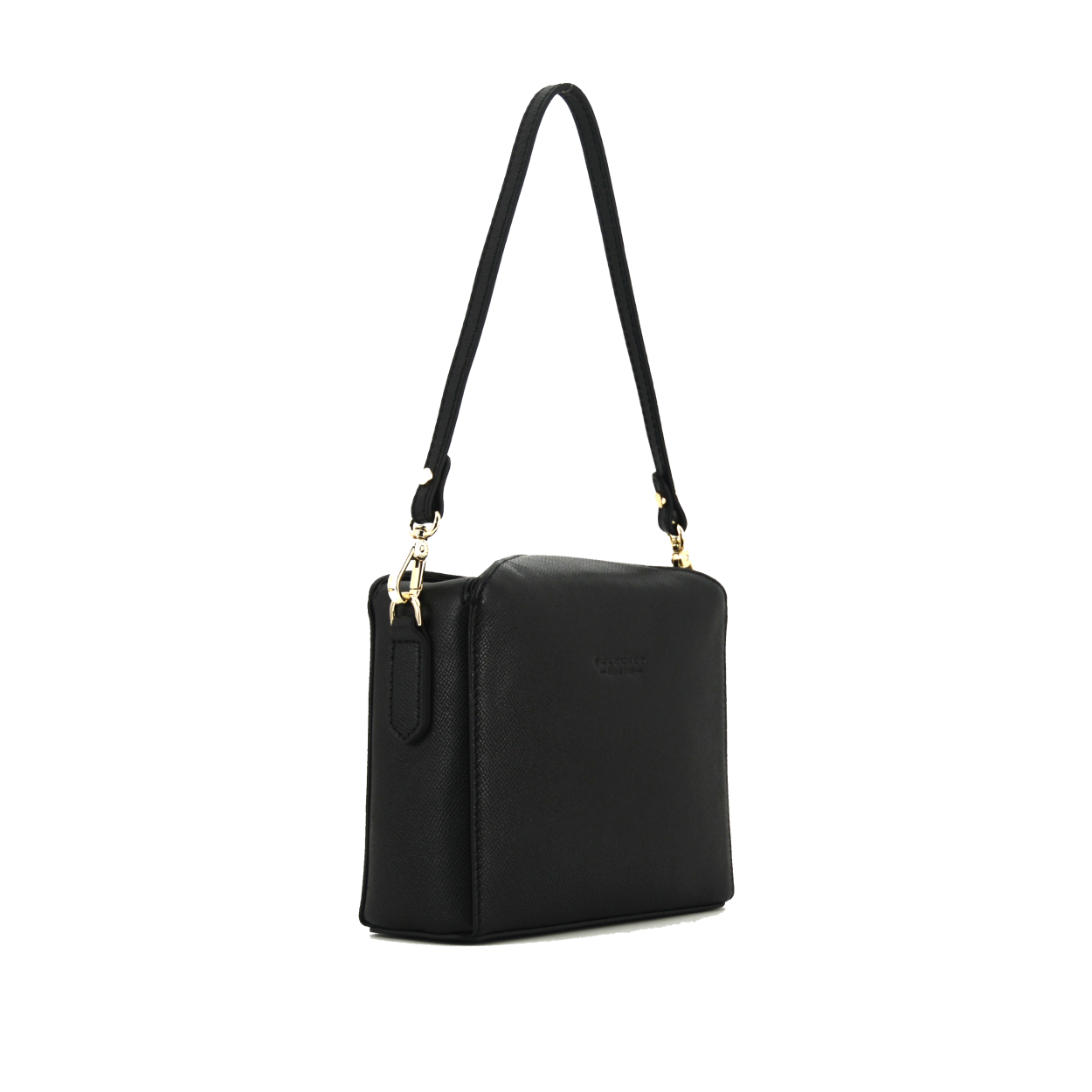 Crossbody bag - cowhide leather POURCHET Black