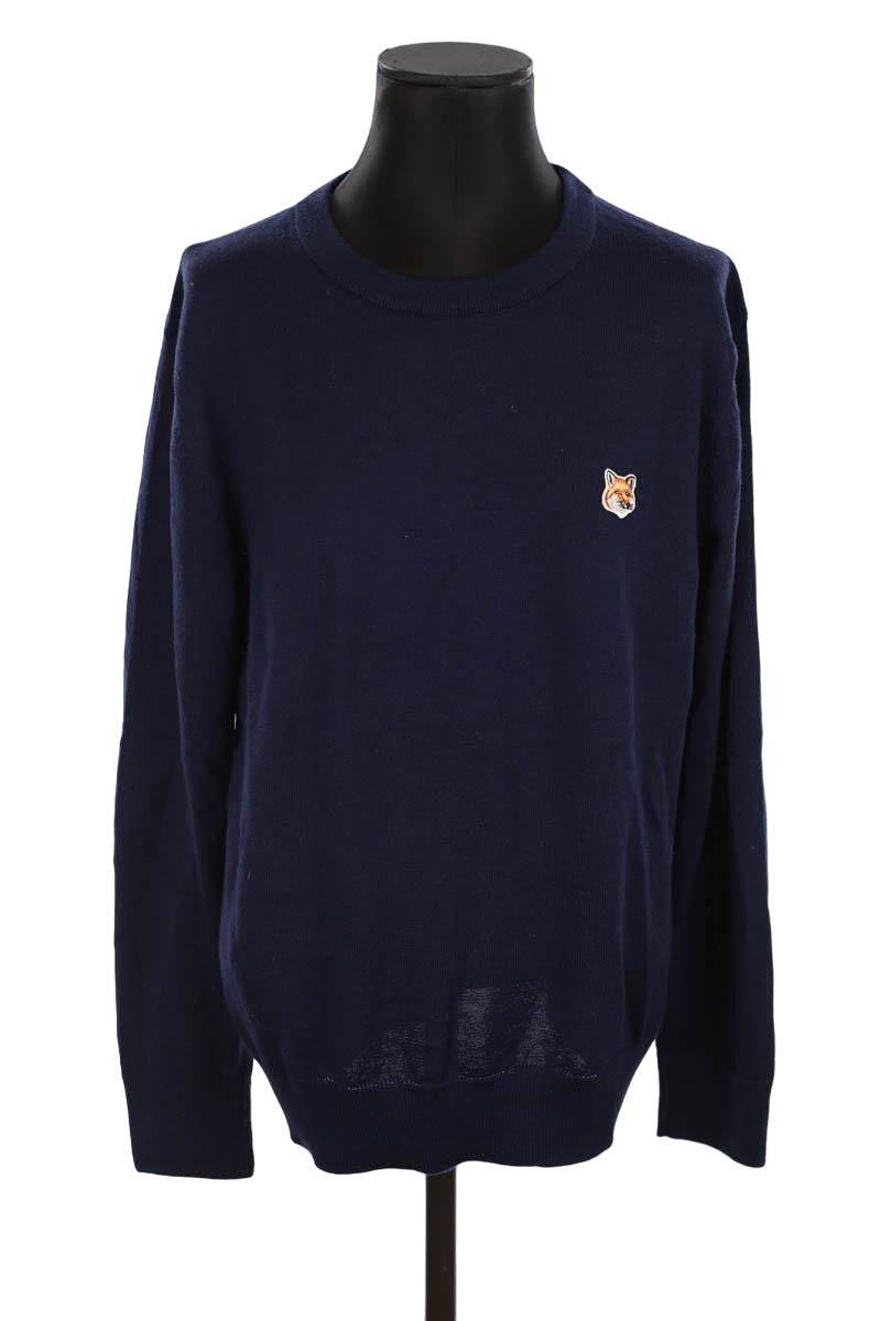 Pull en laine MAISON KITSUNÉ - Seconde main Bleu