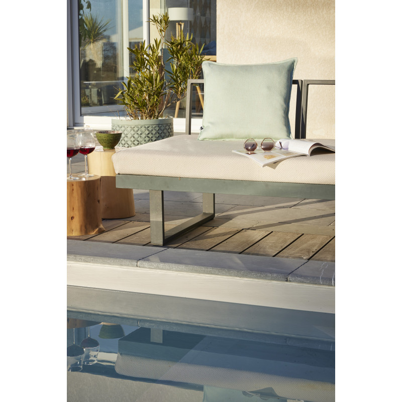 Housse de coussin "naïa outdoor" toutes dimensions l'effet papillon L'EFFET PAPILLON Vert