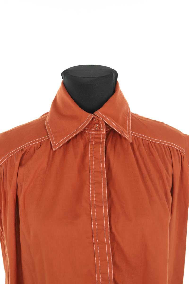 Cotton blouse VALENTINE GAUTHIER- SECONDE MAIN Brown