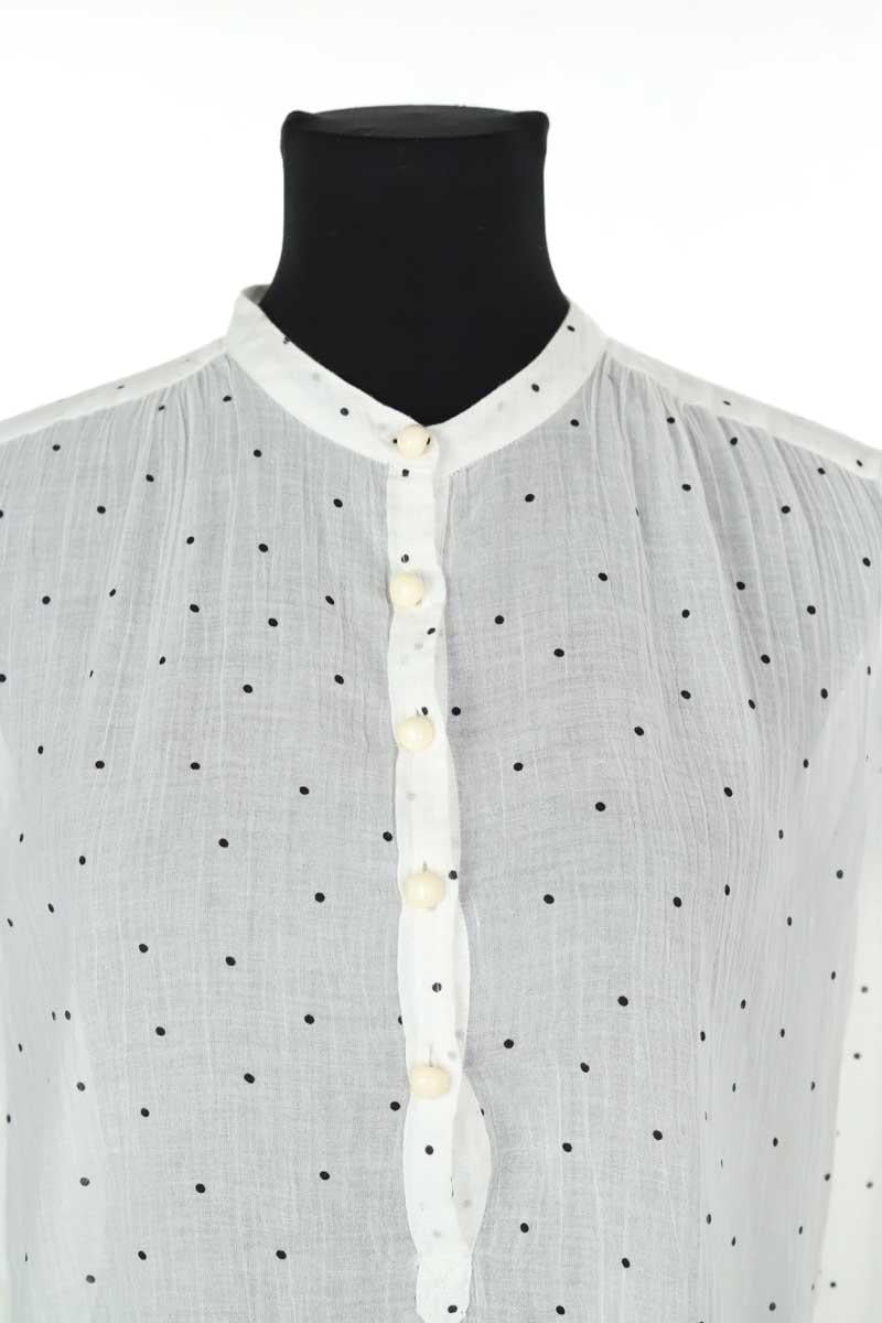 Cotton blouse LAURENCE BRAS - Seconde Main White