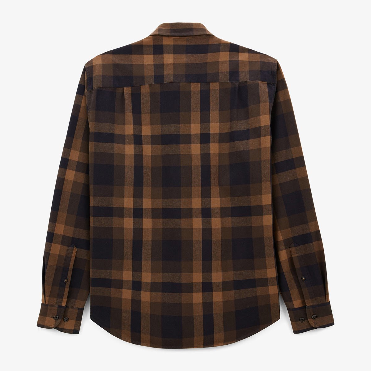 Checked long-sleeved shirt SERGE BLANCO Brown