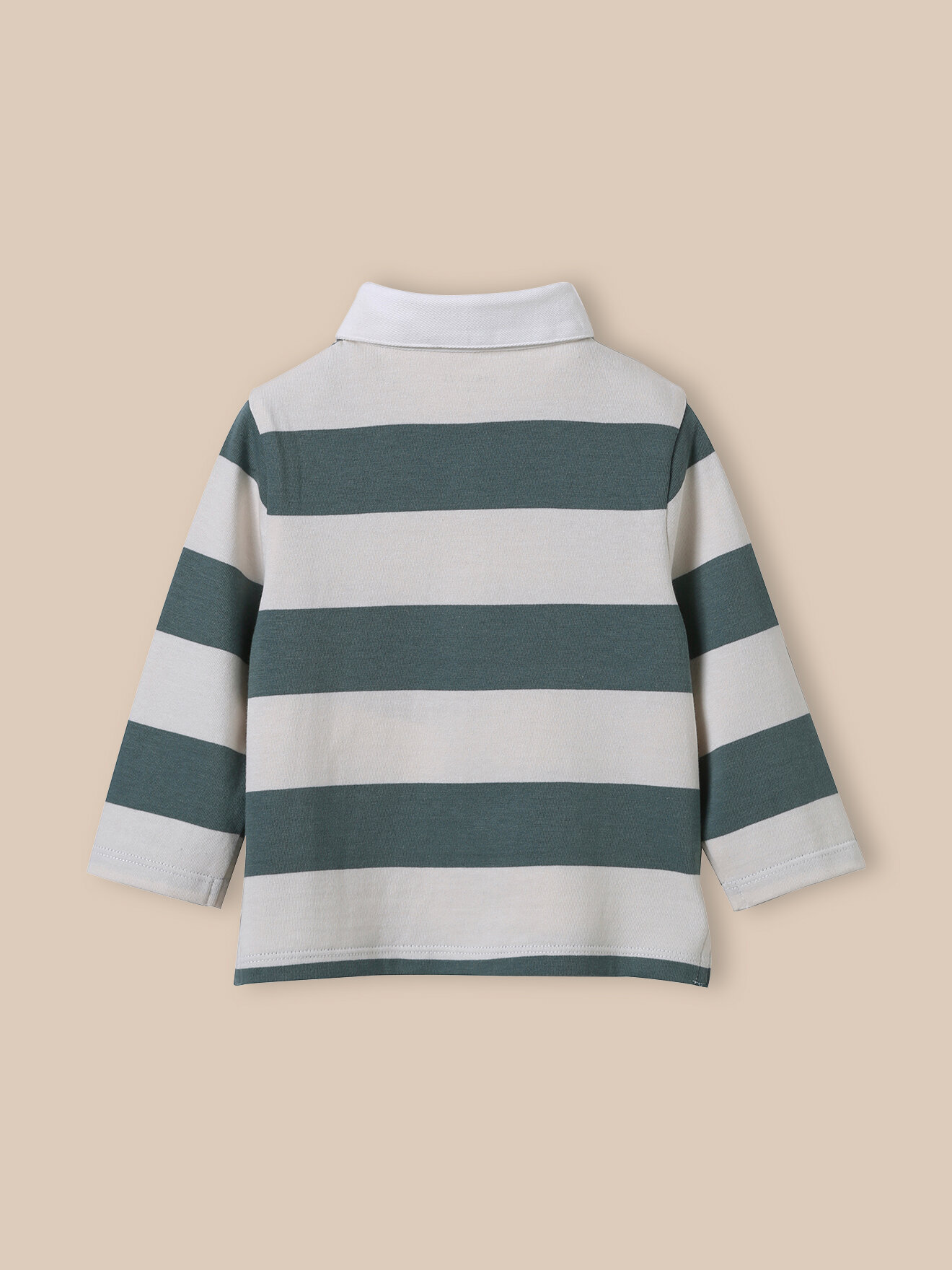 Organic cotton rugby shirt CYRILLUS Green