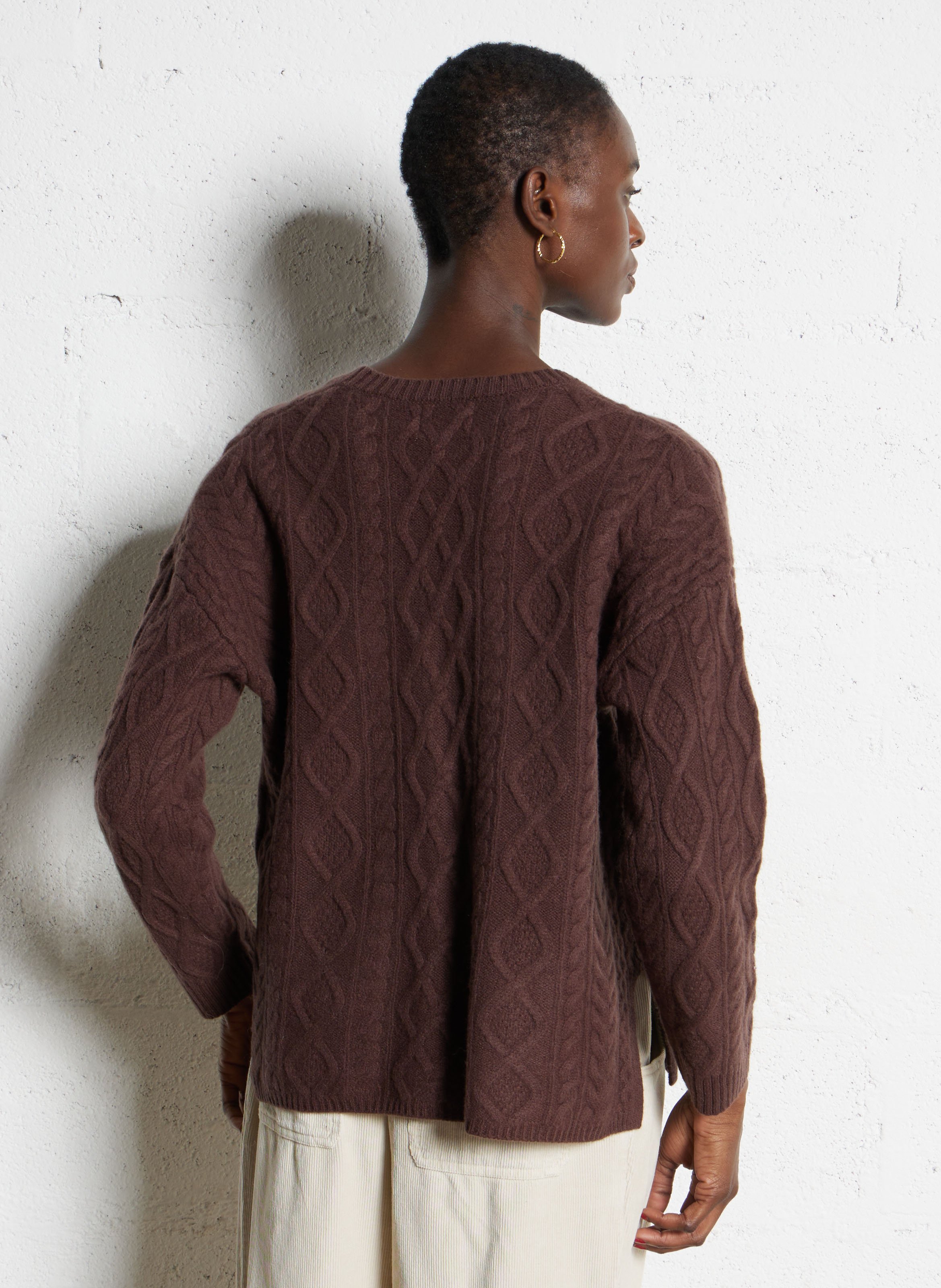 Oversized sweater BELLA JONES Brown