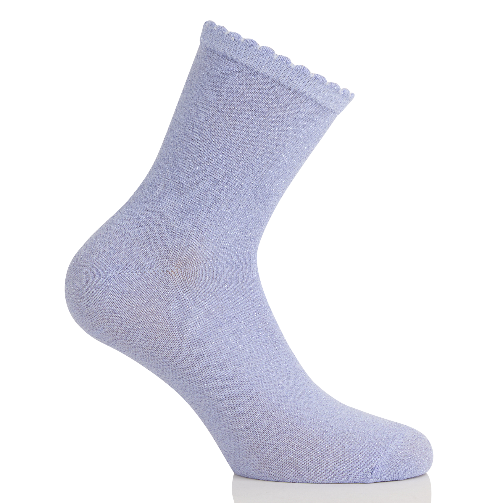 Metallic thread cotton-blend socks PIECES