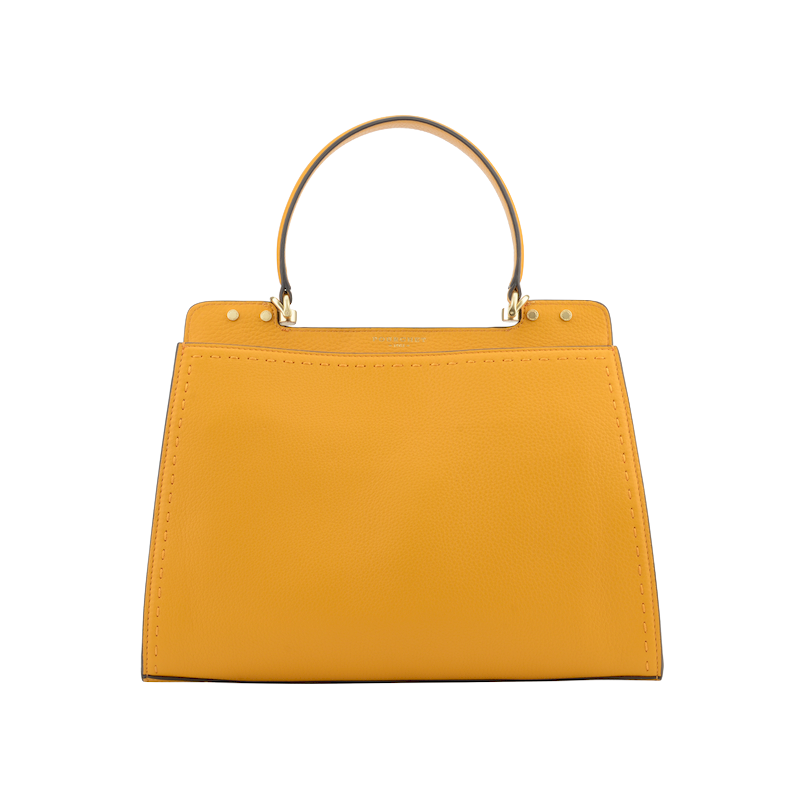 Handbag - cowhide leather POURCHET Red