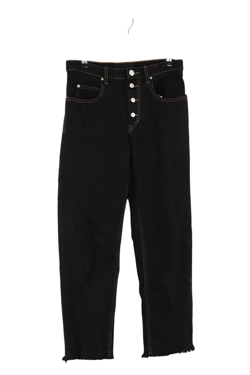 Slim-fit stretch cotton jeans with regular waist ISABEL MARANT ÉTOILE - SECONDE MAIN Black